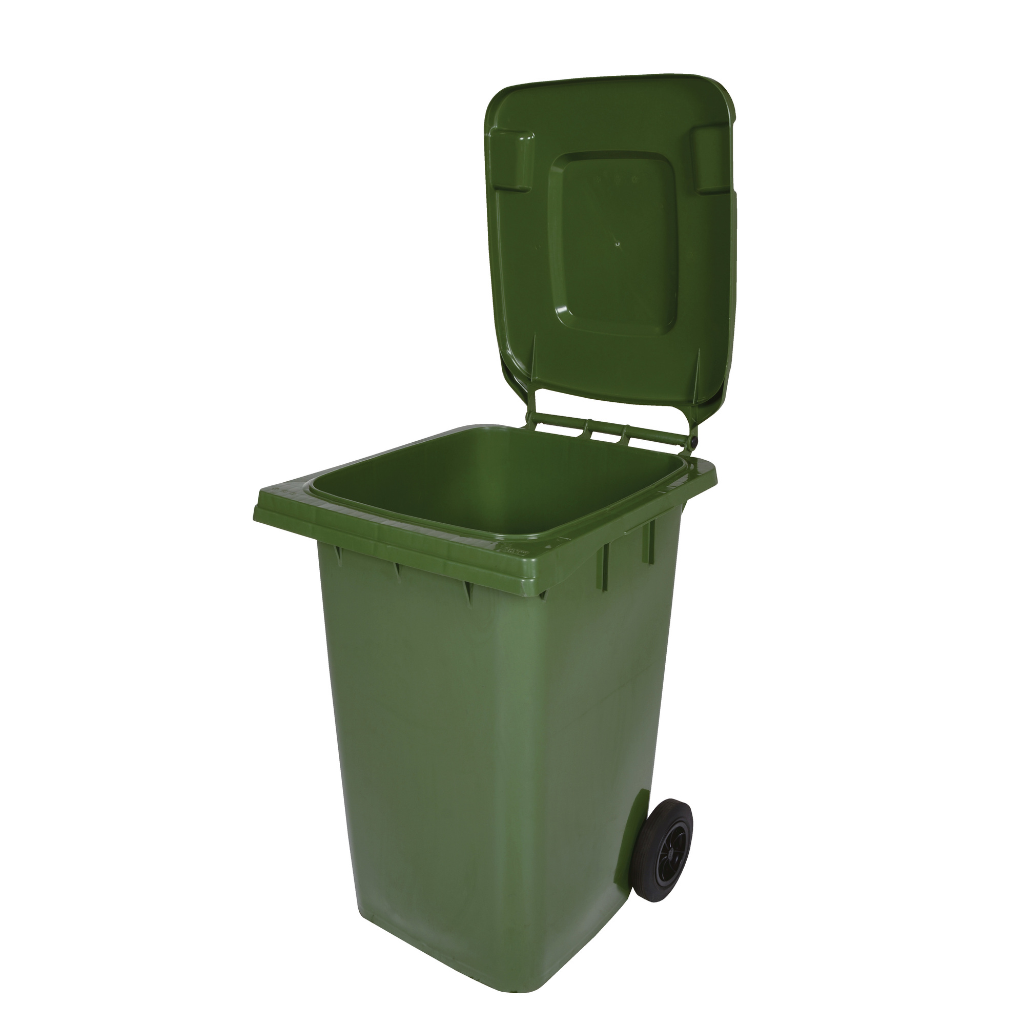 Vestil High Density Polyethylene 95 Gallon Trash Can Green