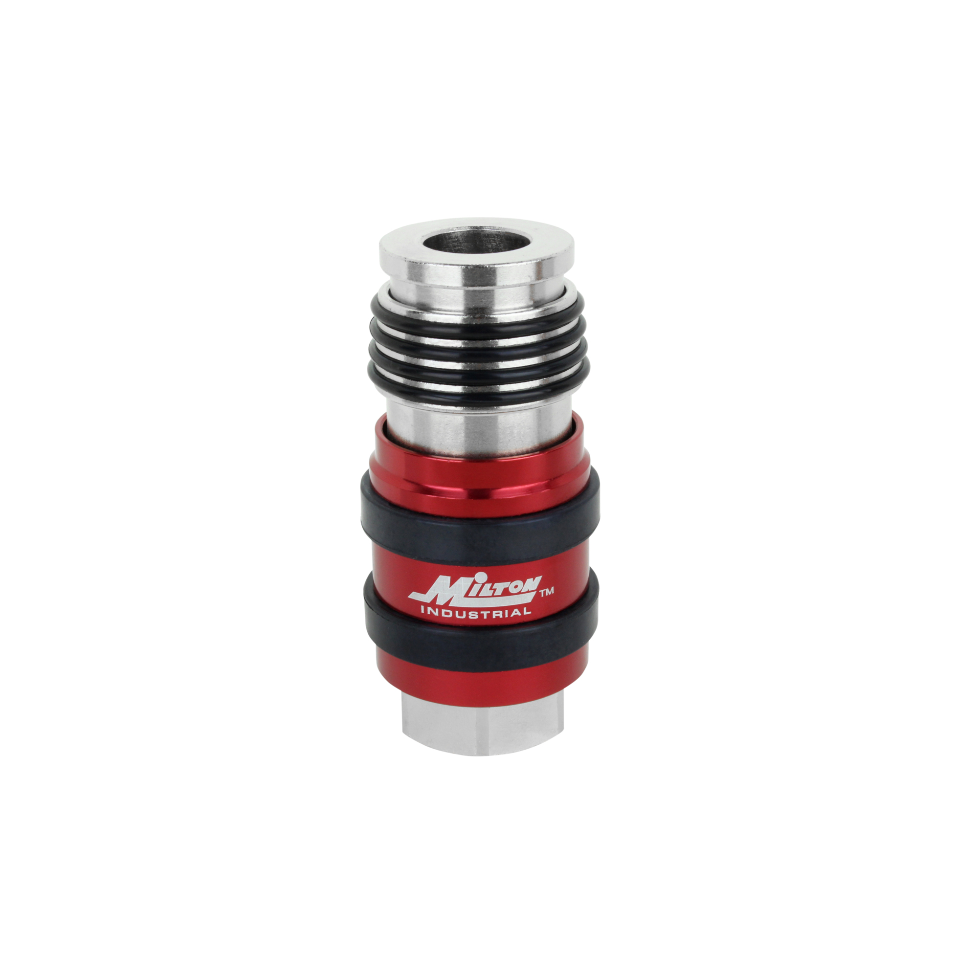 Milton, Safety Exh Coupler, 3/8in. Body, 1/4in. FNPT, Coupler Size 3/8 in, Model# s-1756