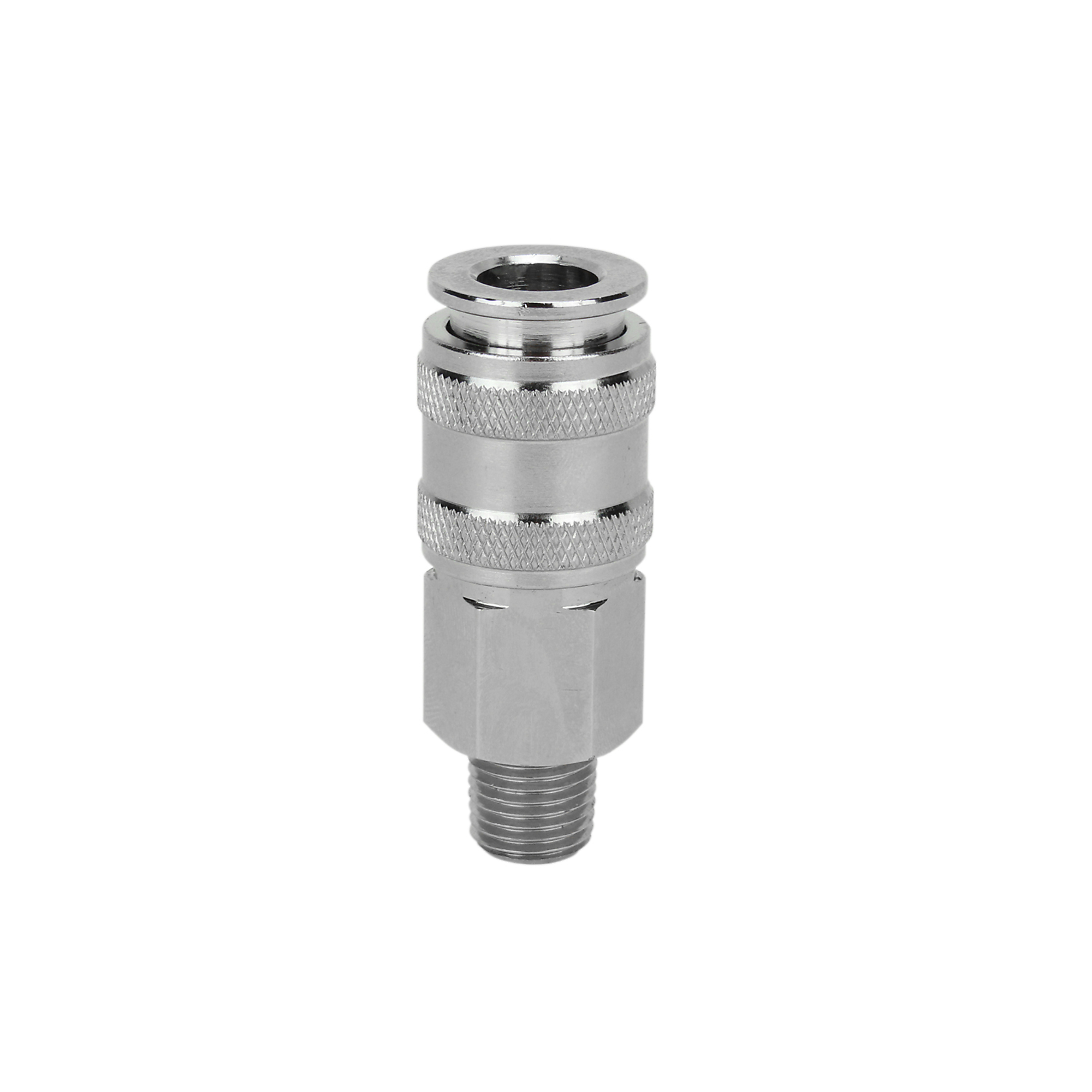 Milton, Universal Coupler, 1/4in. body; 1/4in. MNPT, Coupler Size 1/4 in, Model# S-744