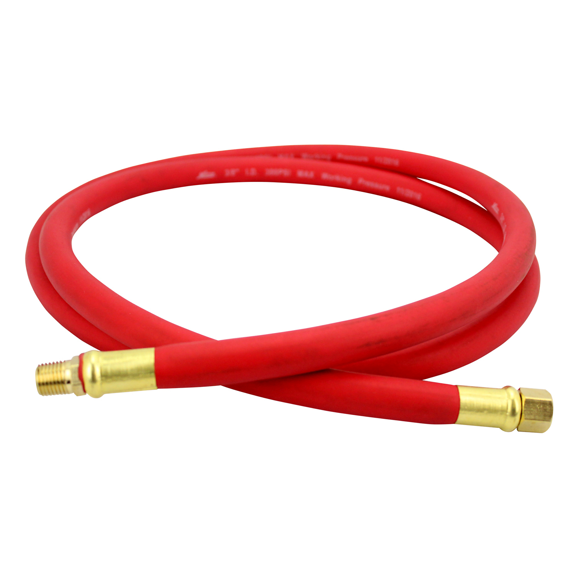 Milton, 3/8in. x 6ft. EPDM Rubber Leader Hose, Coupler Size 3/8 in, Model# 2760-6LH