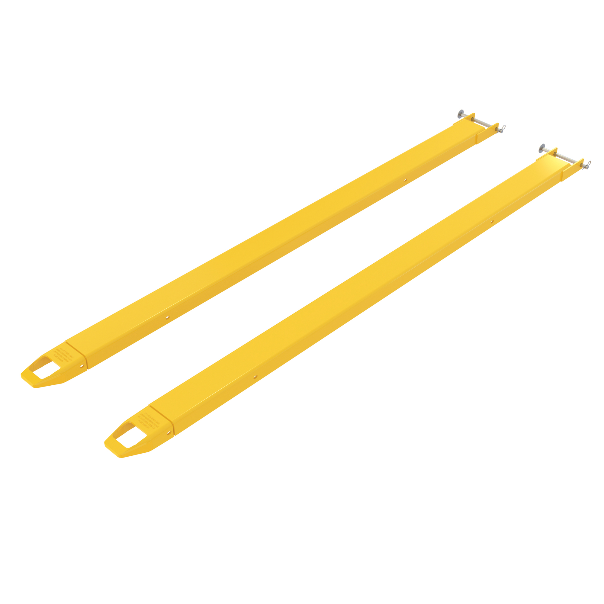 Vestil Pin Style Fork Extension - 4in. x 108in., 4000-Lb. Capacity, Steel, Model# FE-4-108-P