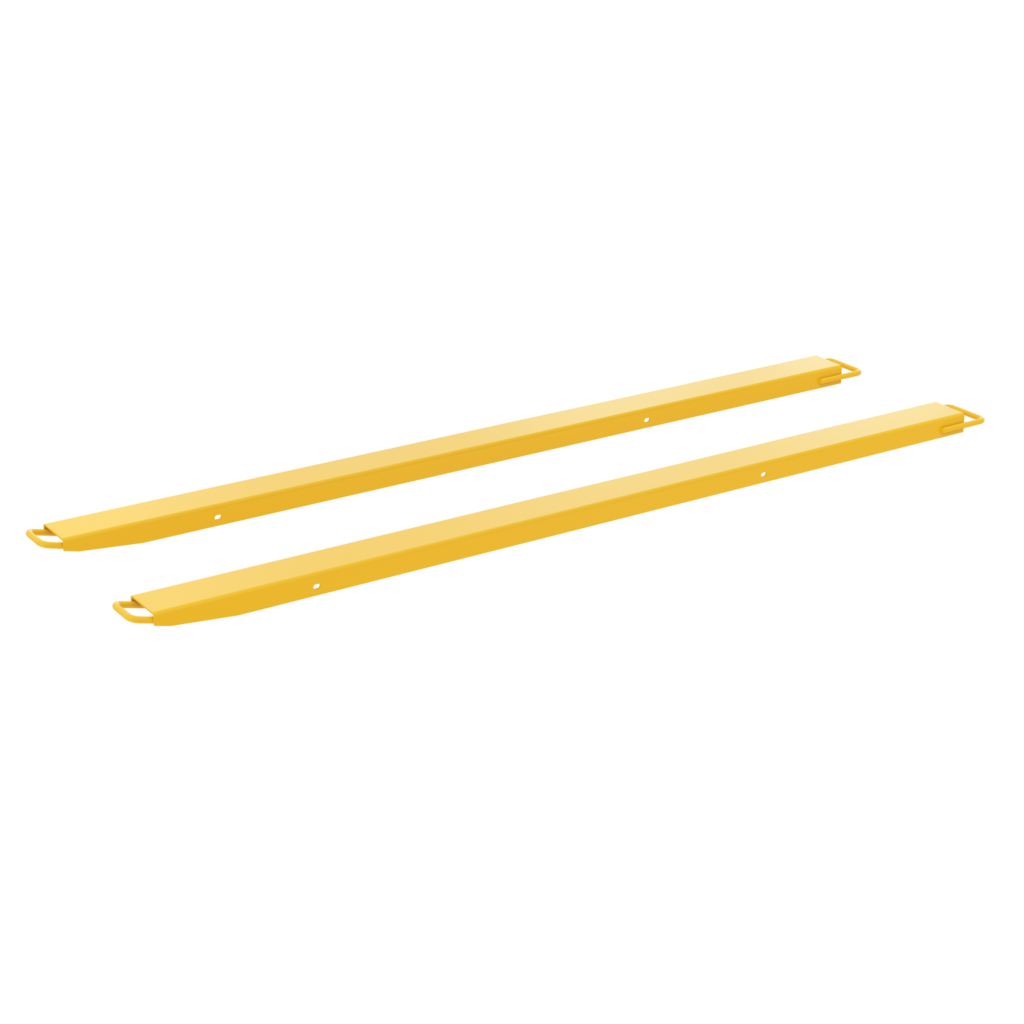 Vestil High-Strength Fork Extensions - 4in. x 96in., 4000-Lb. Capacity, Powder-Coated, Model# FE-HS-4-96