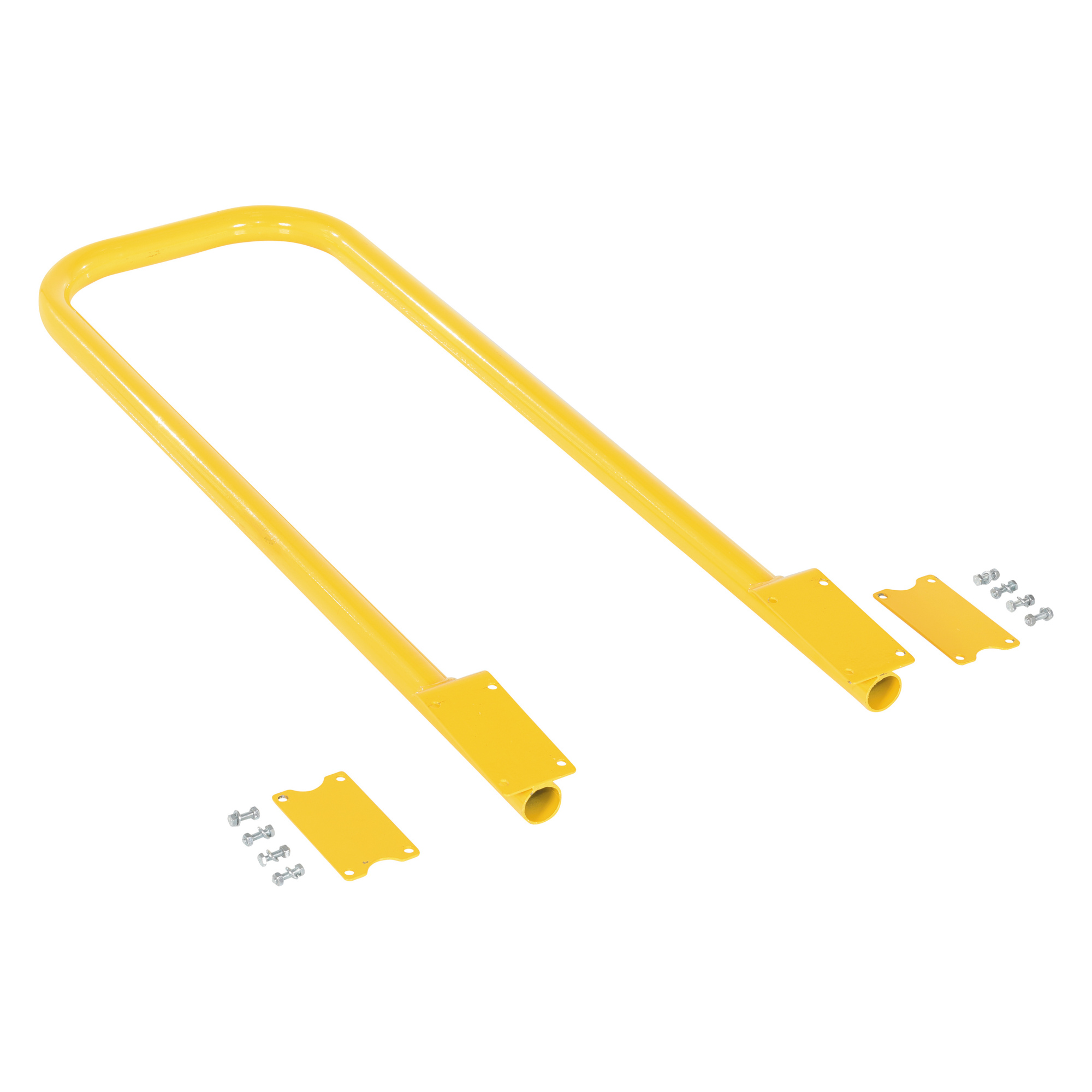 Vestil Metal Step Stool with Handrail - 45.8in., 500-Lb. Capacity, Yellow, Model# SPN-1-YL-HR-RF