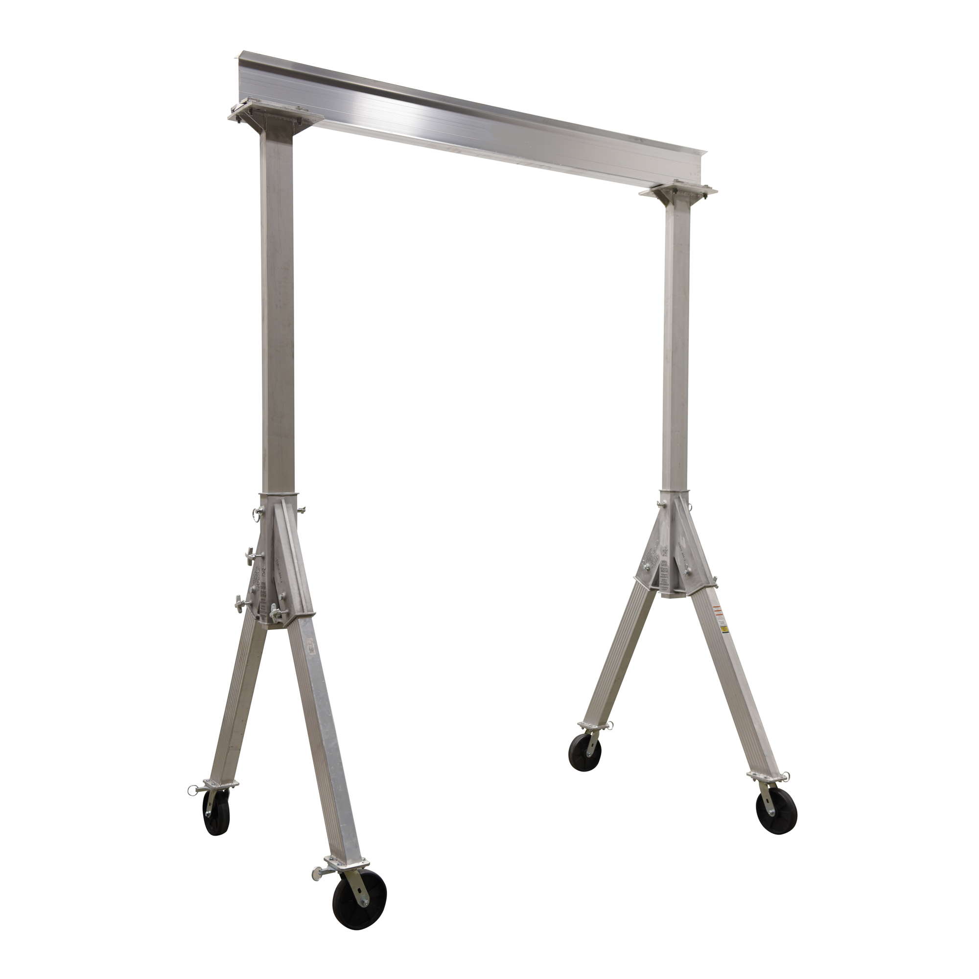 Vestil Aluminum Fixed Gantry Crane - Phenolic Casters, 6000-Lb. Capacity, Model# FHA-6-10-10