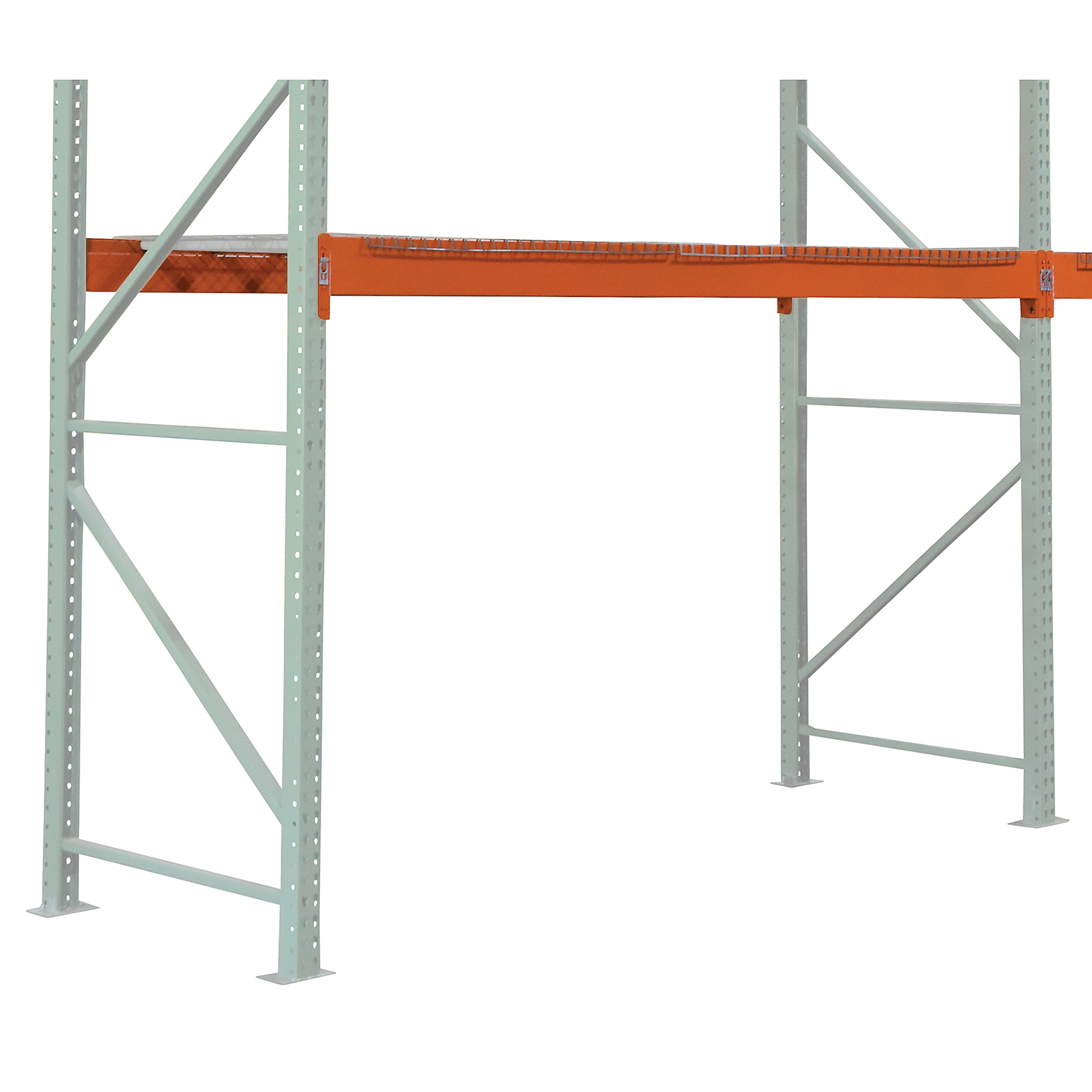 Vestil Steel Pallet Racking Step Beam 12 Ft. 5000 Lb. Capacity Orange