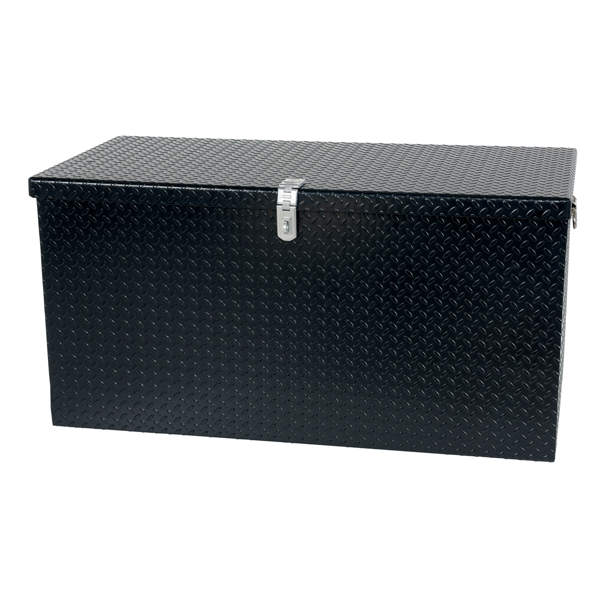 Vestil Steel Tread Plate Toolbox - 20 Cu. Ft., Black, Lockable, Model# STTB-2460