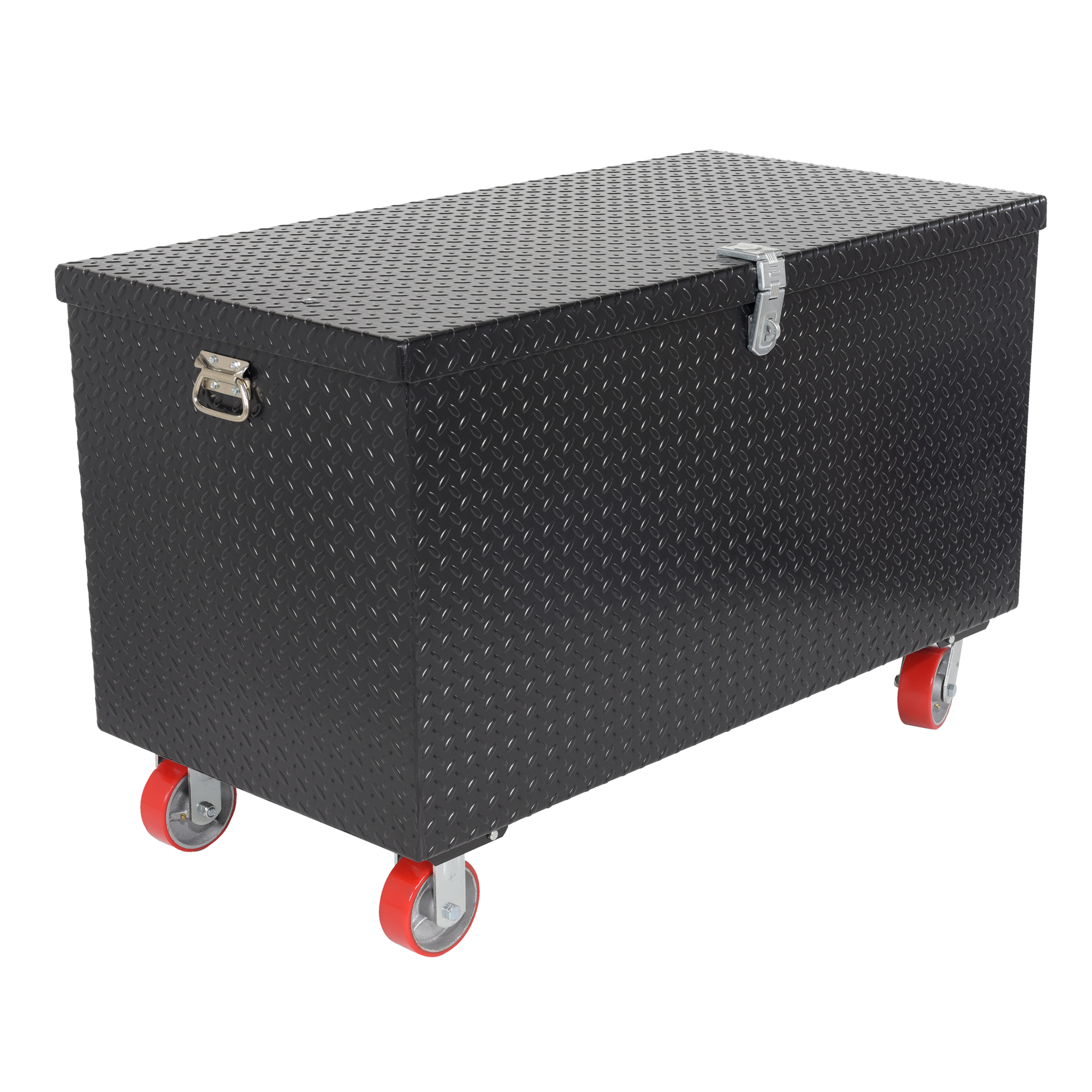 Vestil Steel Tread Plate Toolbox with Casters 24 In. x 60 In. 3,000 Lb. Capacity Black
