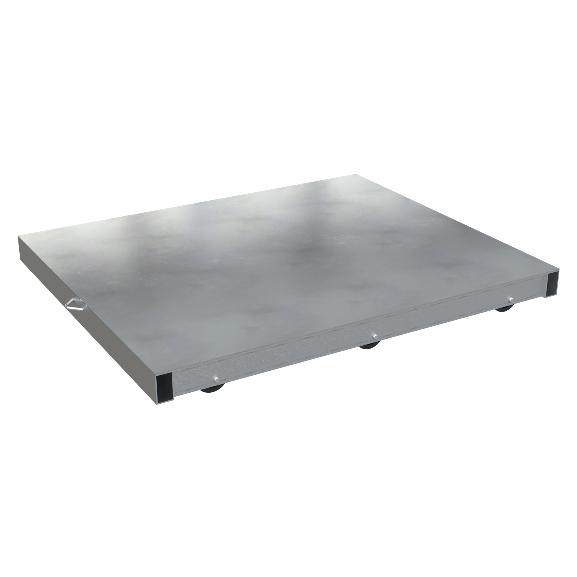 Vestil Roller Pallet Dolly - 6 Rollers, Aluminum, 4000-Lb. Capacity, Model# DOL-ST-3642-6NT