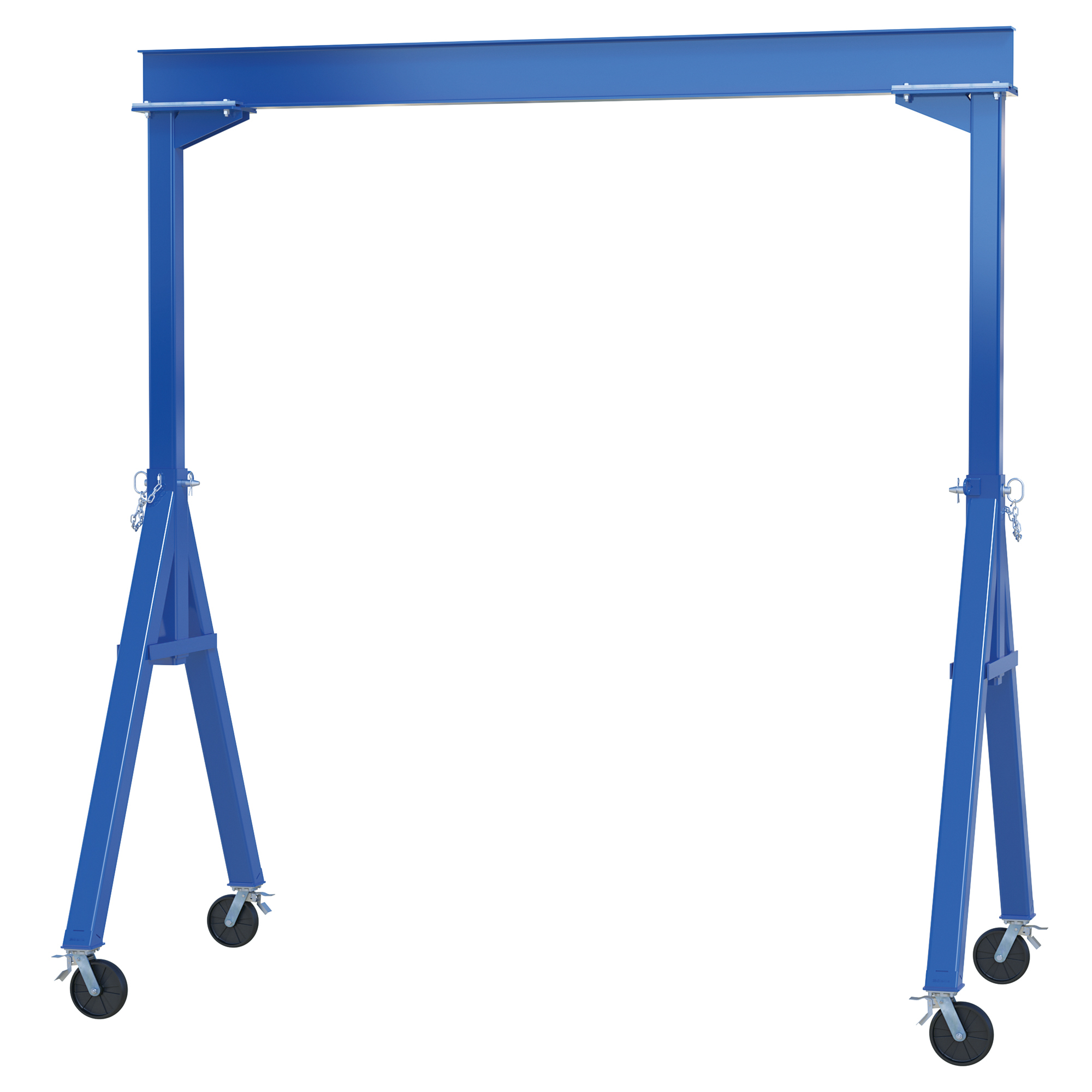 Vestil Steel Fixed Height Gantry Crane - 4000-Lb. Capacity, Total Locking Casters, Model# FHS-4-20-TLC