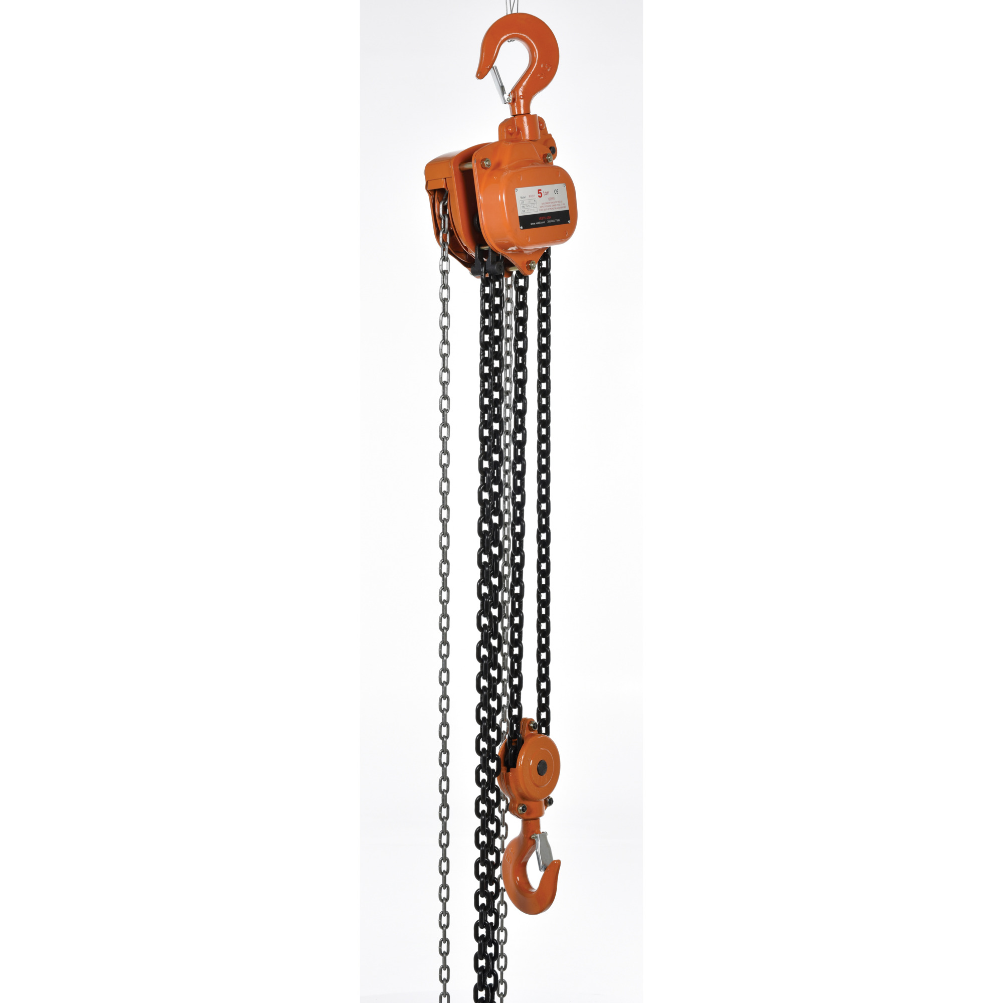 Vestil Professional Chain Hoist - 20ft. Lift Height, 10,000-Lb. Capacity, Model# PHCH-10-20