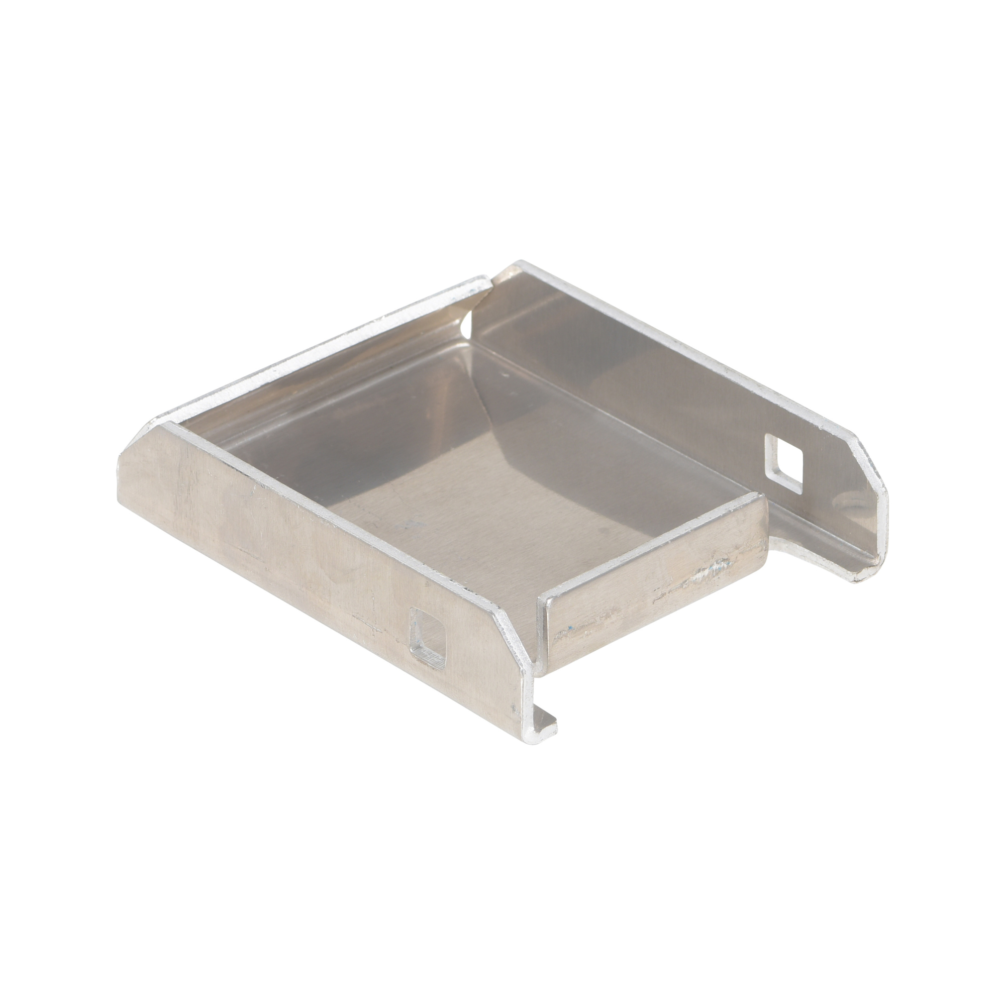 Vestil Aluminum Caster Pad 4 In. x 4-1/2 In. Top Plate Silver