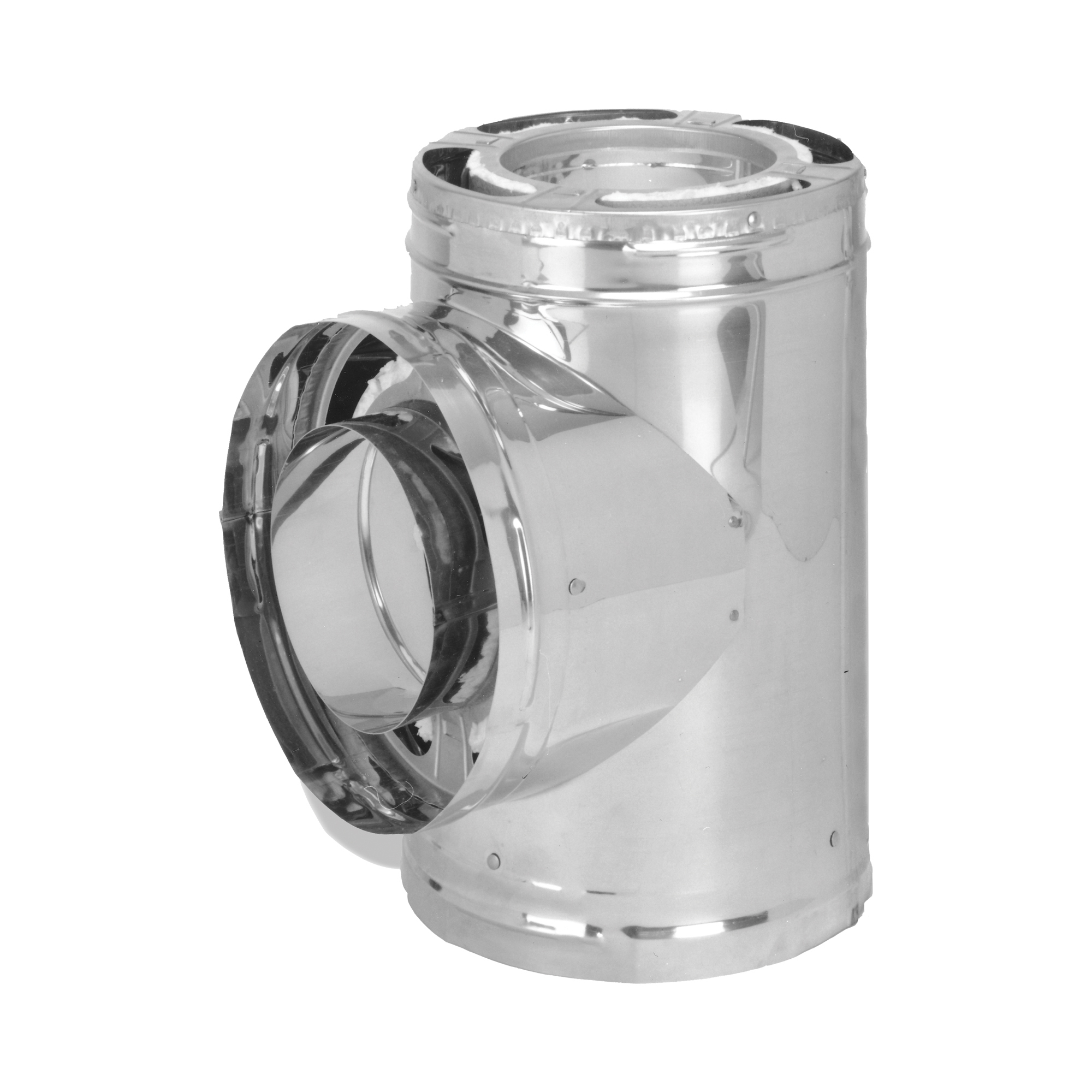 DuraVent, 8in. Diameter SS Tee With Cap, Included (qty.) 1 Material Stainless Steel, Model# 8DP-TSS