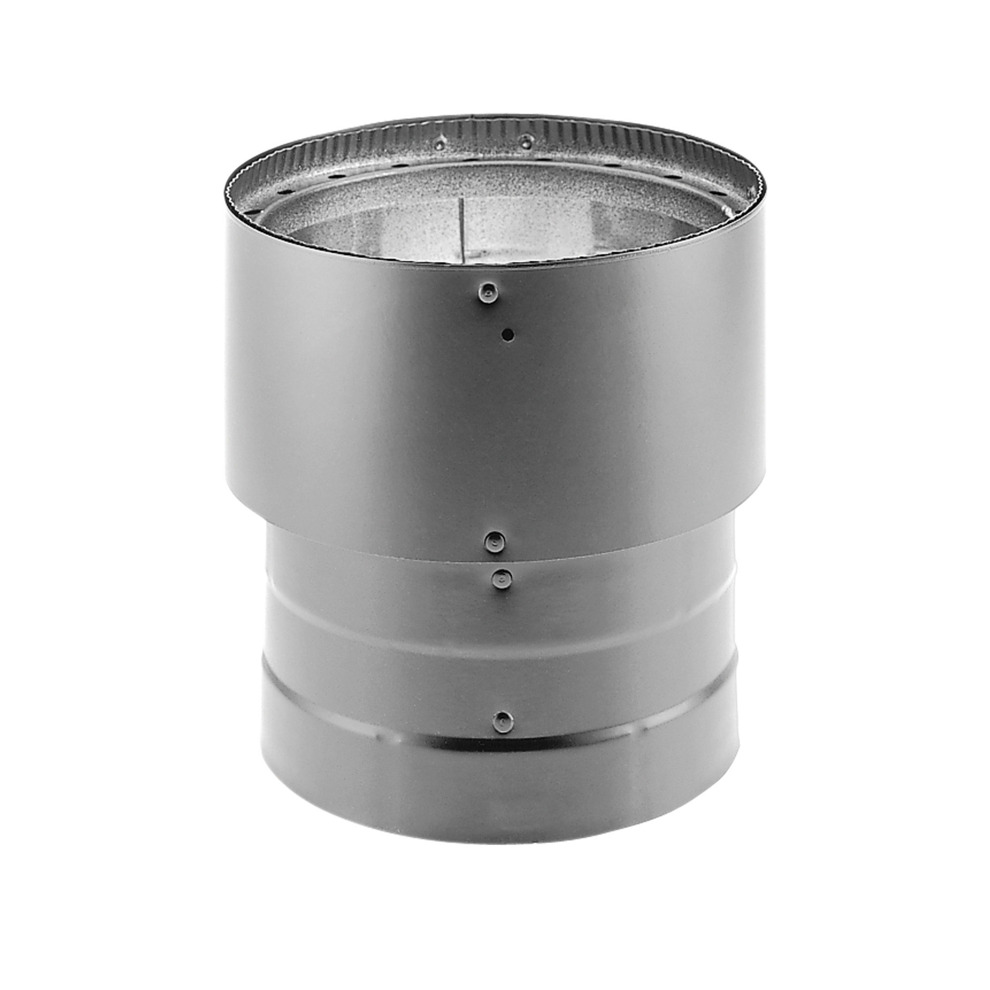 DuraVent, 8in. Diameter Increaser 6in.-8in., Included (qty.) 1 Material Galvanized Steel, Model# 6DVL-X8