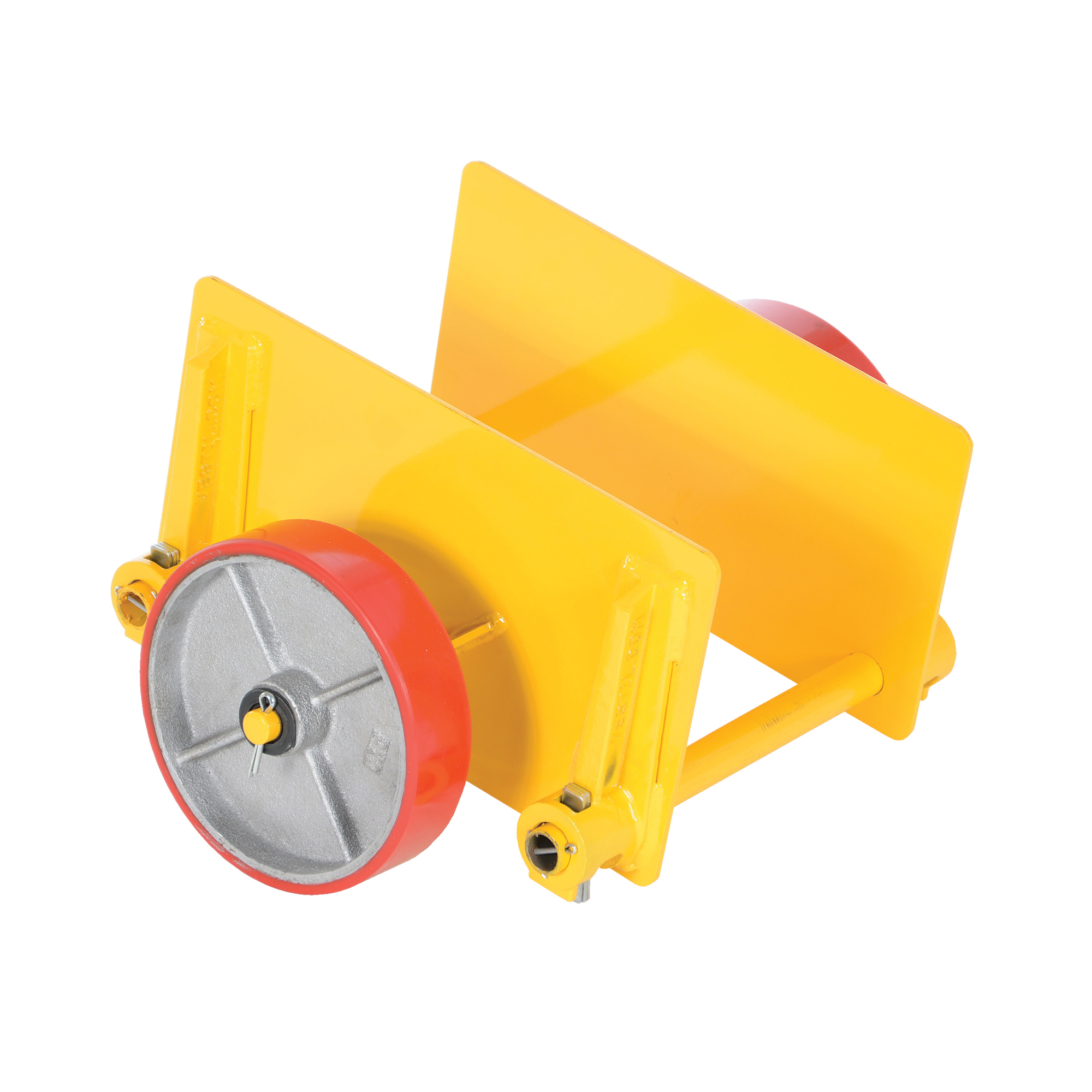 Vestil Steel Adjustable Panel Dolly With Poly-On-Steel Casters 19-1/4 In. x 15 In. x 10-1/2 In. 1000 Lb. Capacity Yellow