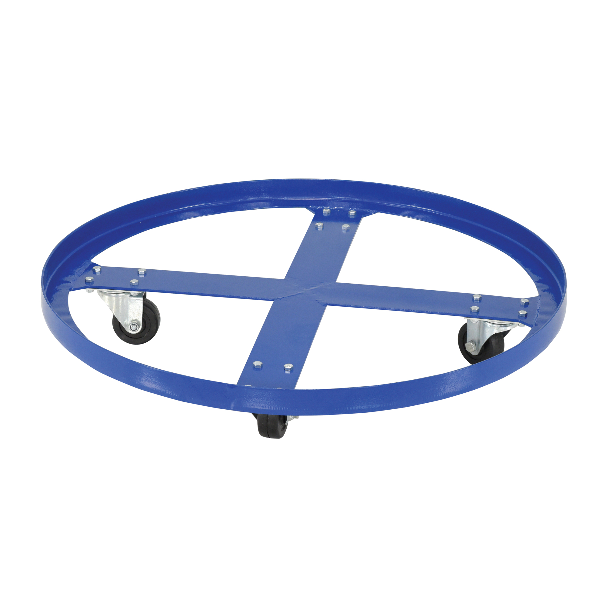 Vestil Steel Over Pack Drum Dolly - 28in., 900-Lb. Capacity, Swivel Casters, Model# DRUM-SP-28-9-H