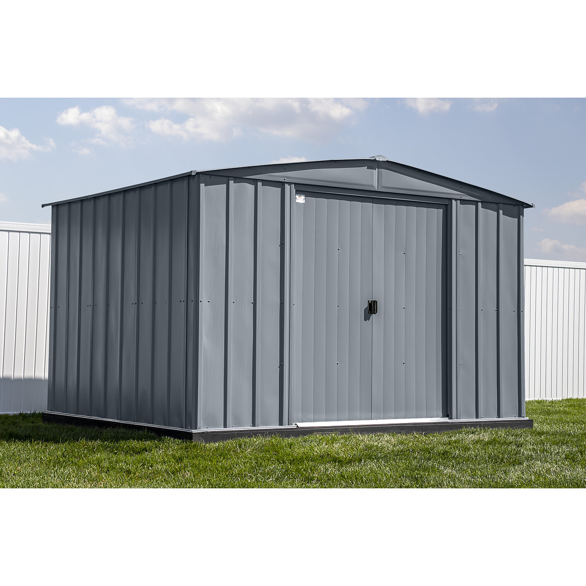 Classic Steel Storage Shed, 10X8, Charcoal