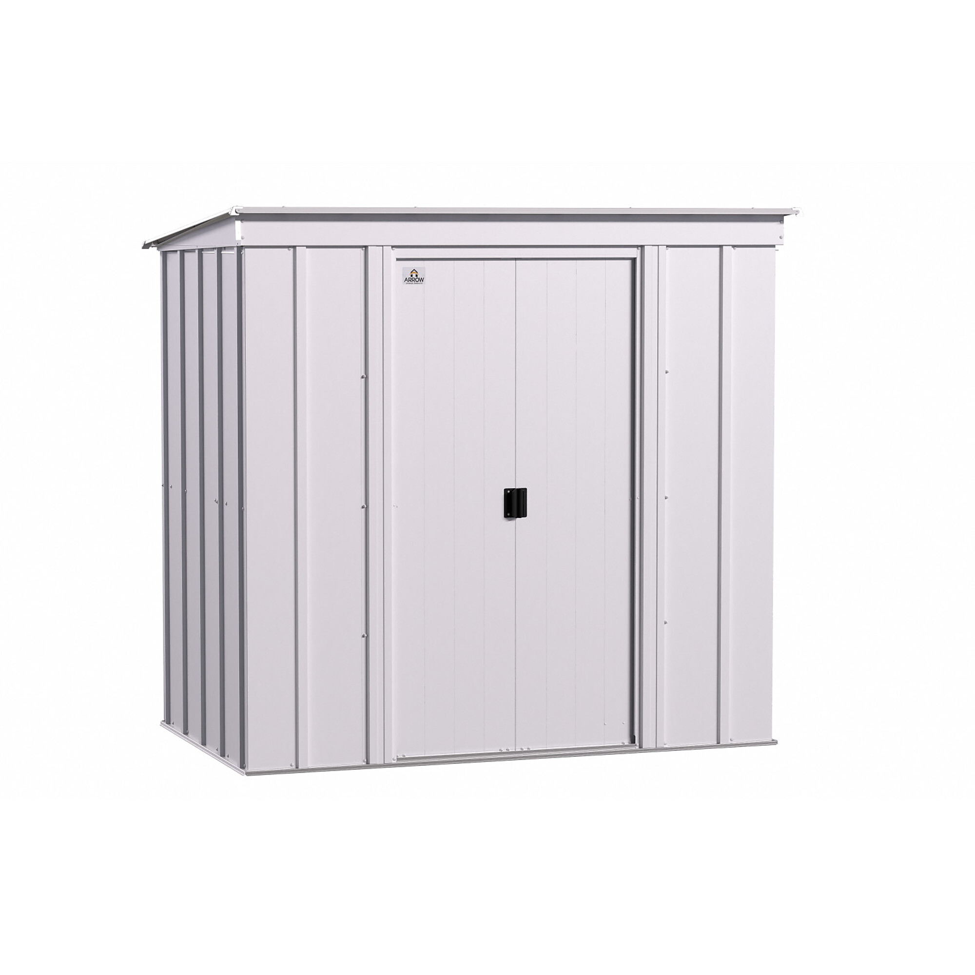 Classic Steel Storage Shed, 6X4, Flute Grey
