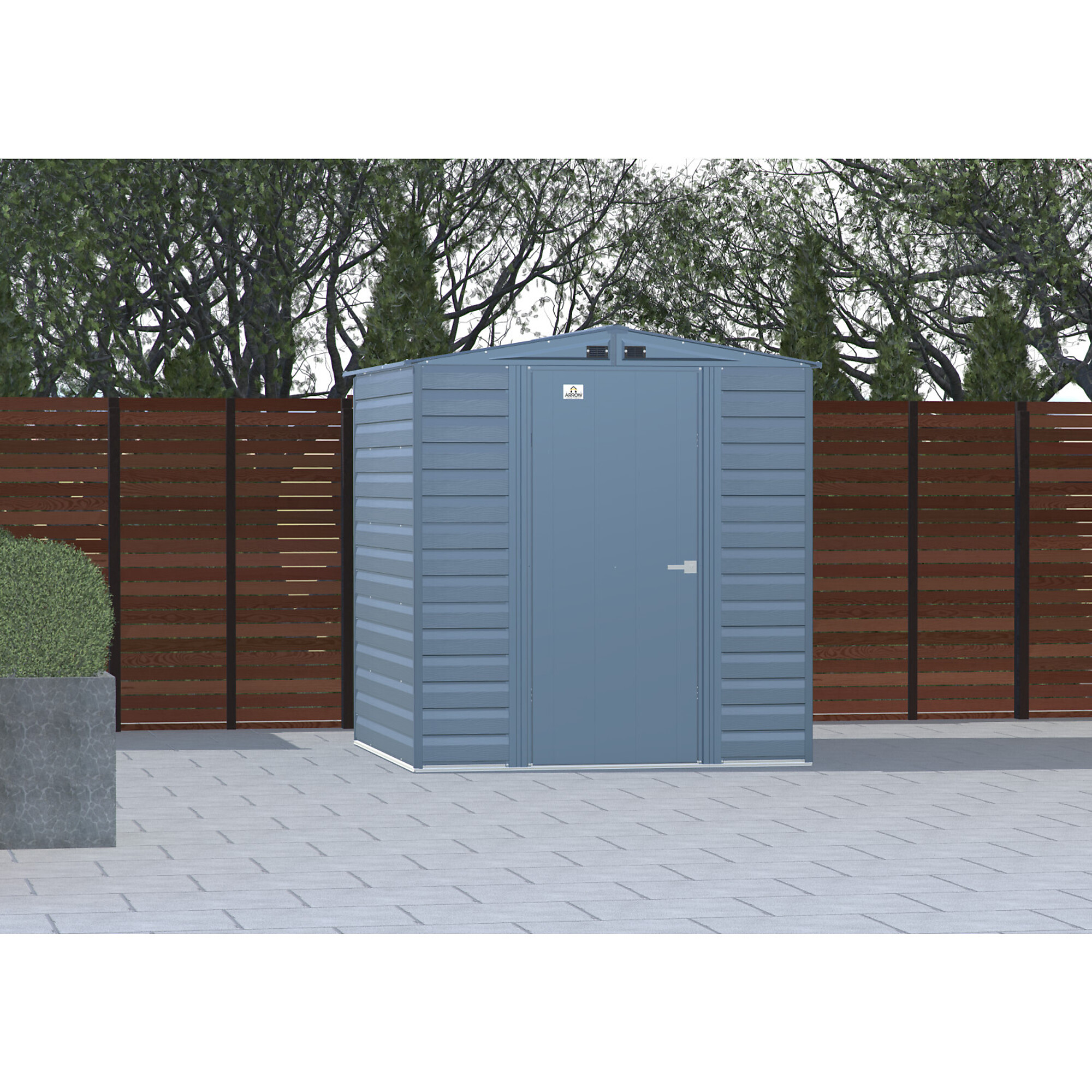 Arrow Storage Products, Select Steel Shed 6x7 Blue Grey SCG67BG, Length 7 ft, Width 6 ft, Model# SCG67BG
