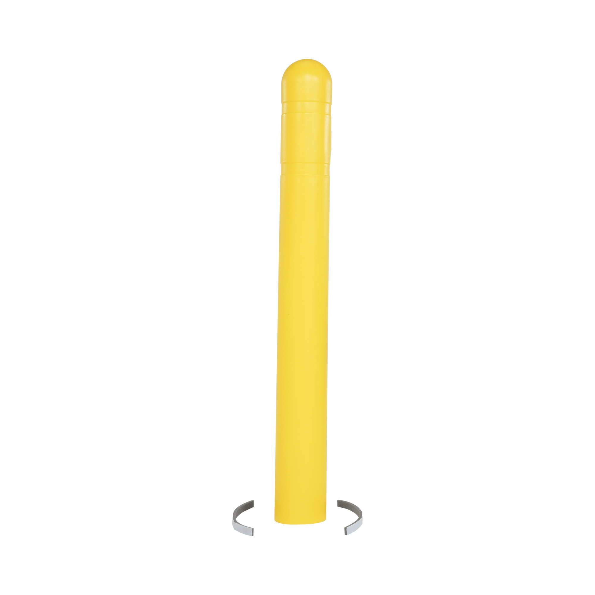 Vestil Low Density Polyethylene Bollard Post Cover 42 In. x 4-1/2 In. Yellow