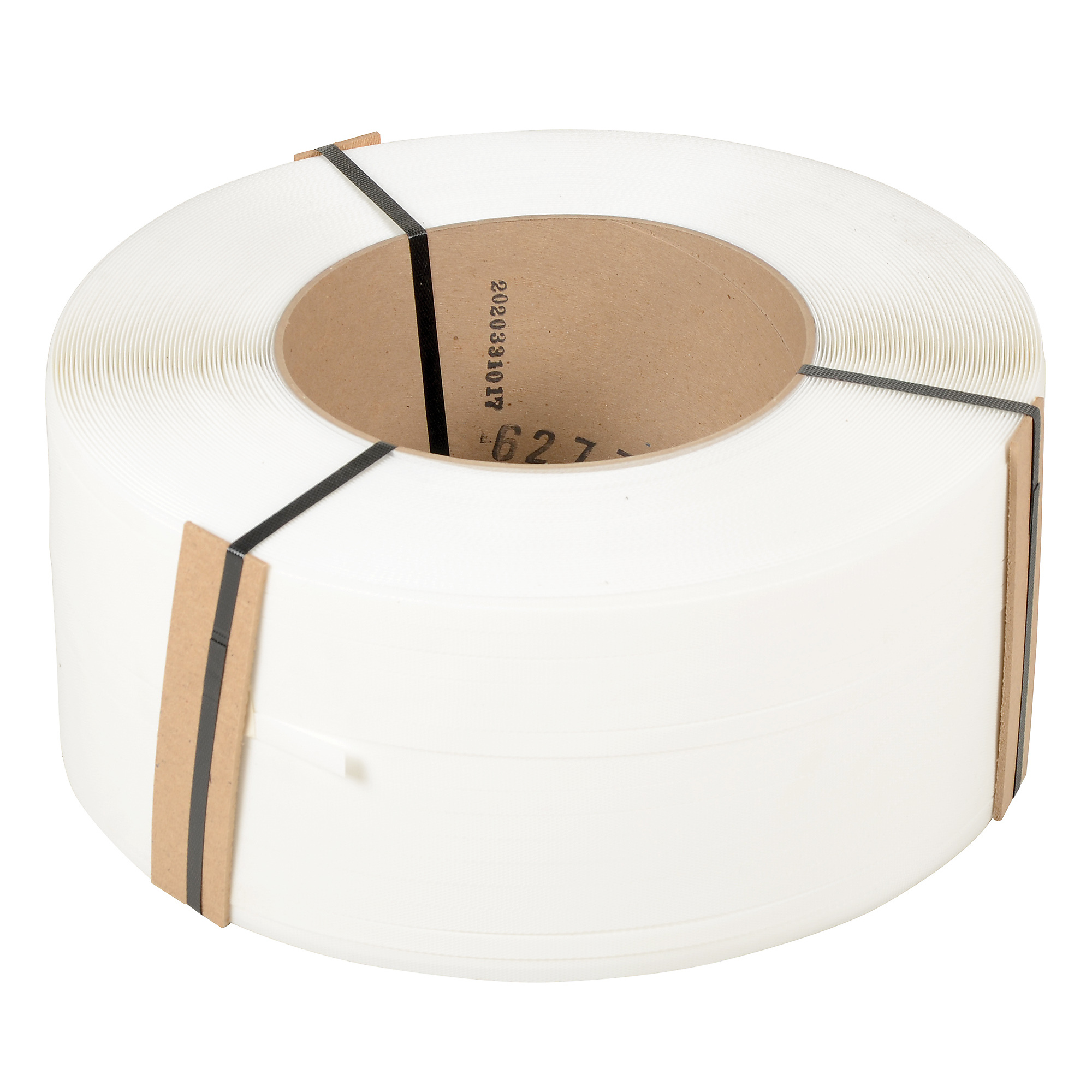 Vestil Polypropylene Strapping 1/2 In. Width 9,900 Ft. 9 In. x 8 In. Core White