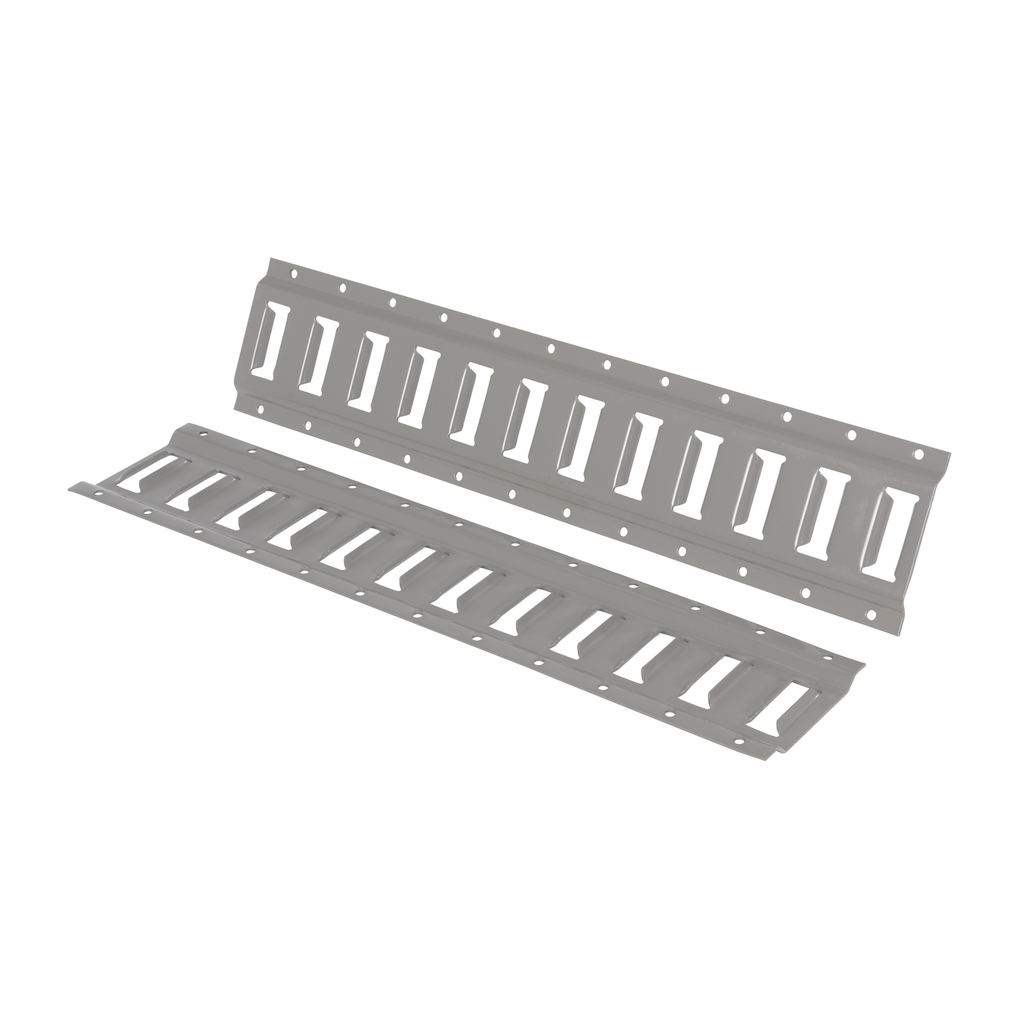 Vestil E-Track - 25in. x 6in., Steel, Powder-Coated, 2-Pack, Model# E-TRK-2-GY-2PK