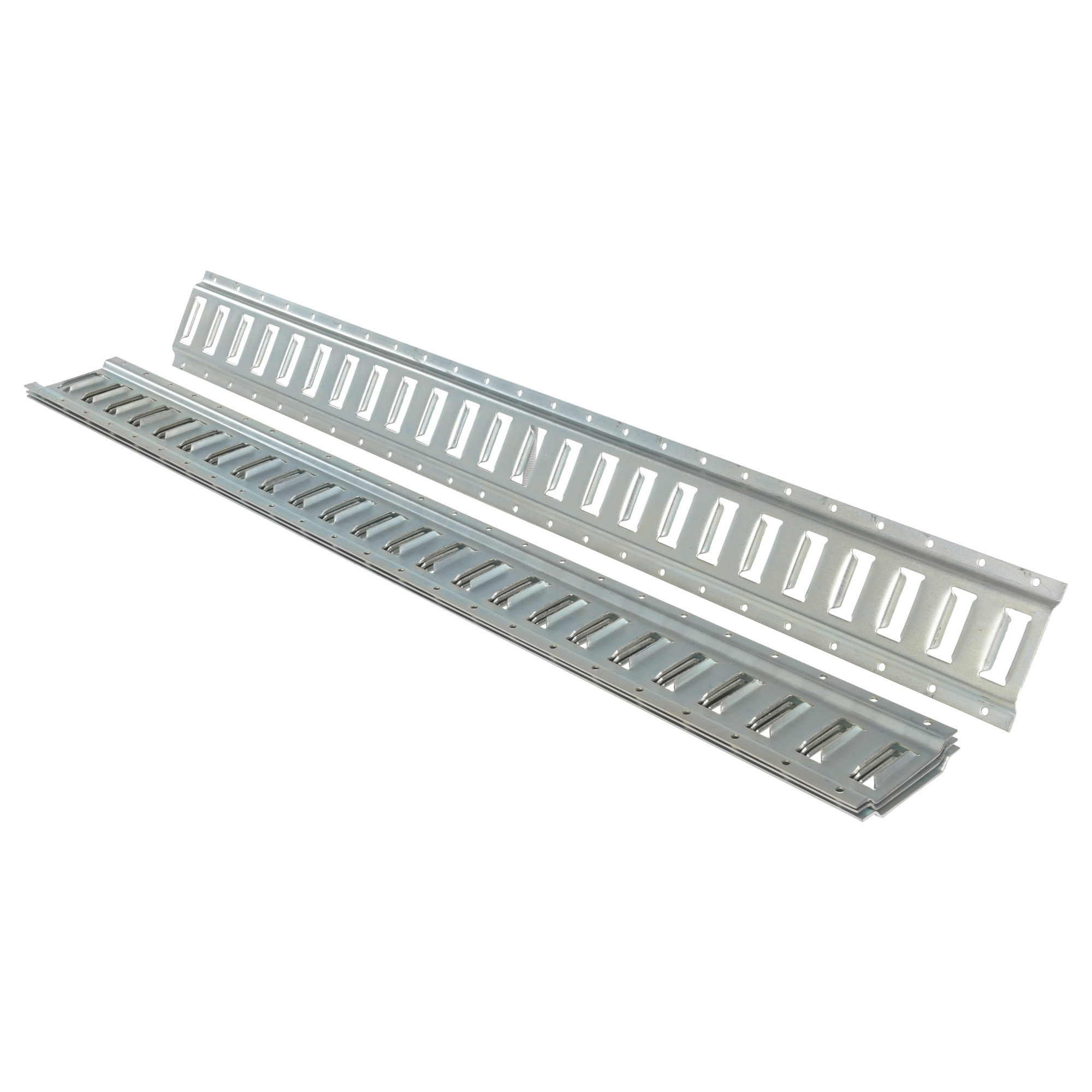 Vestil E-Track - 49in. x 6in., Zinc-Plated Steel, Model# E-TRK-4-ZN-4PK