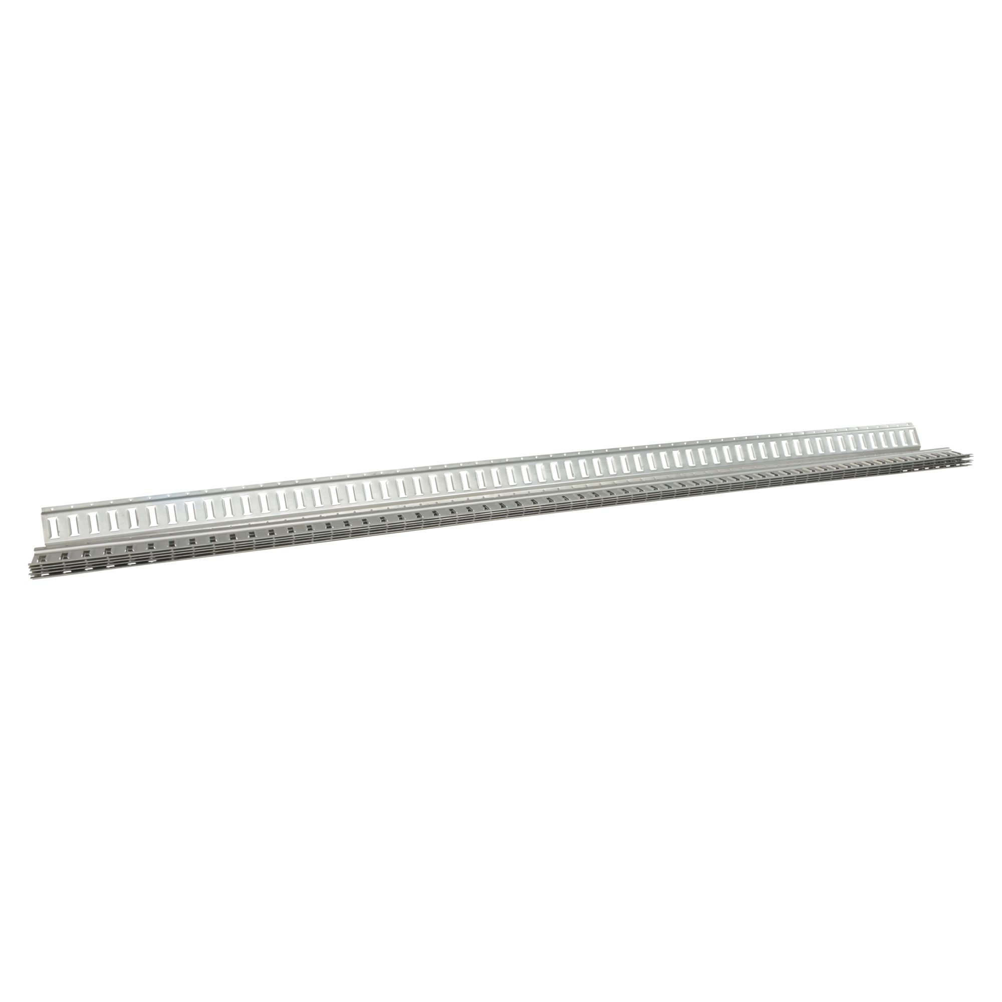 Vestil E-Track - 122in. x 16in., Zinc Plated Steel, Model# E-TRK-10-ZN-6PK