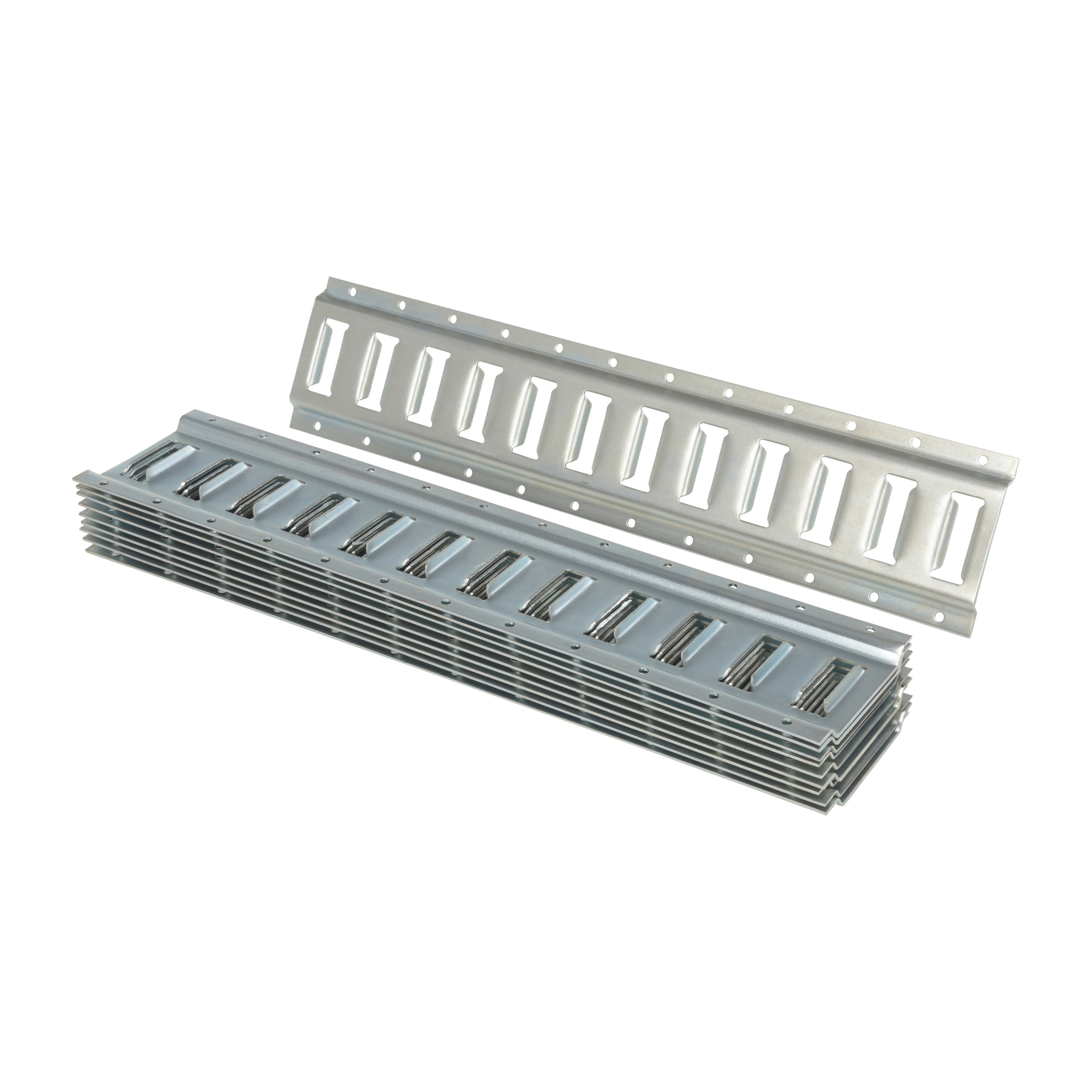 Vestil E-Track, 25in. x 6in., Model# E-TRK-2-ZN-10PK