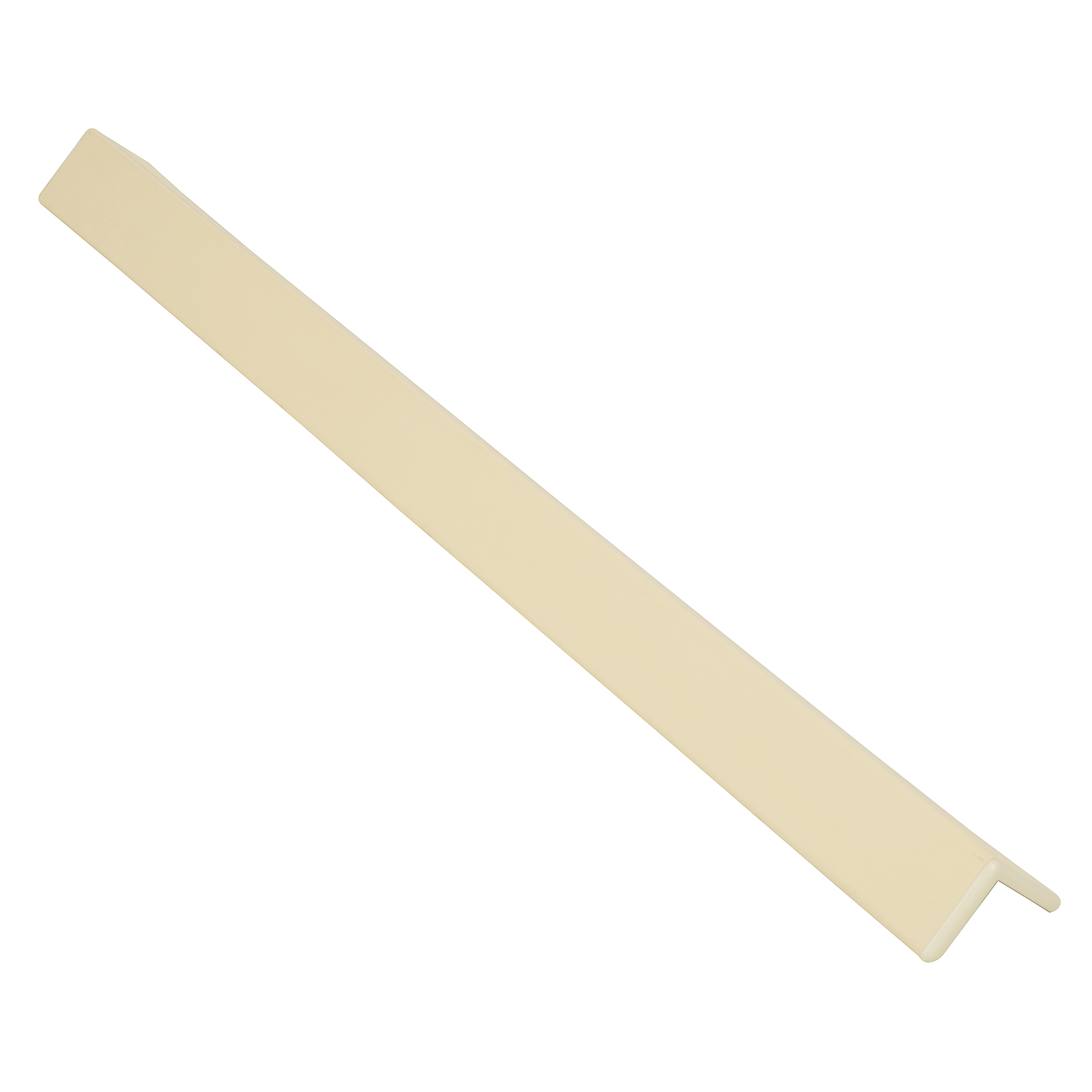 Vestil PVC Plastic Corner Protector with Aluminum Insert 3 In. x 3 In. x 48 In. 90 Degree Beige