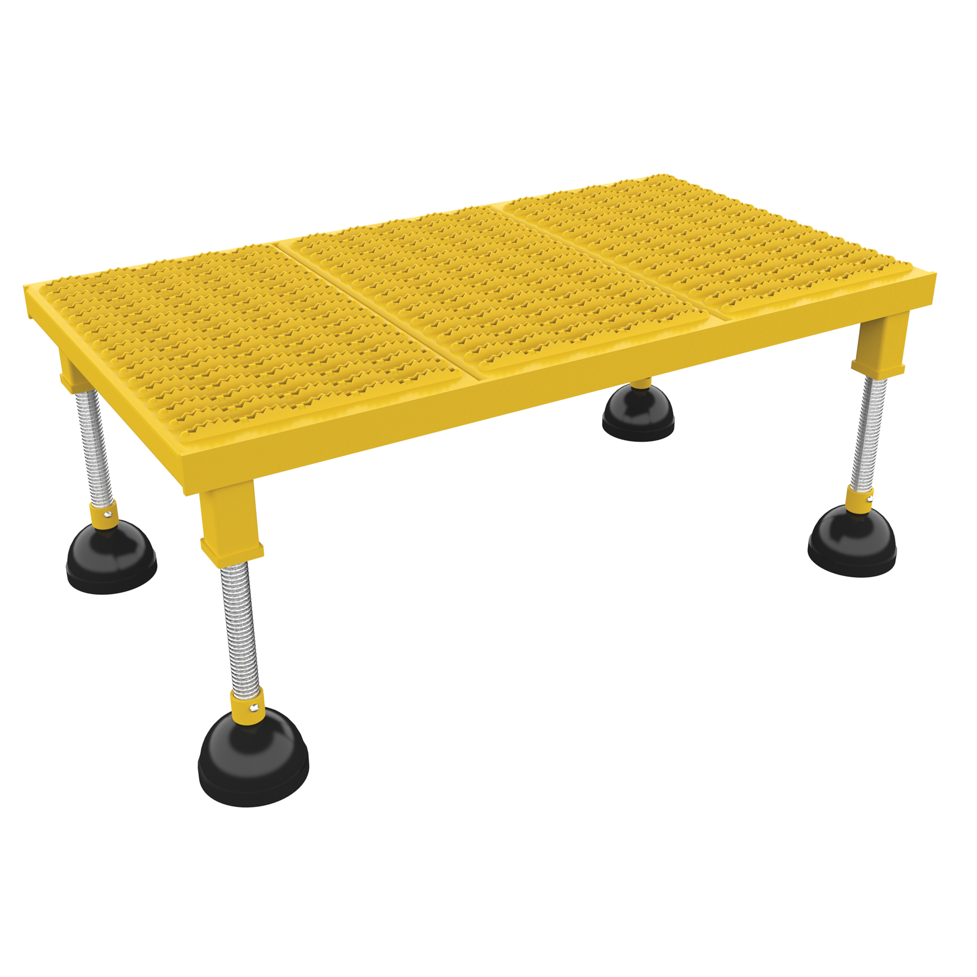 Vestil Portable Adjustable Height Stand - 35.25in. x 19.563in., Serrated Deck, 500-Lb. Capacity, Model# PAHW-H-1936