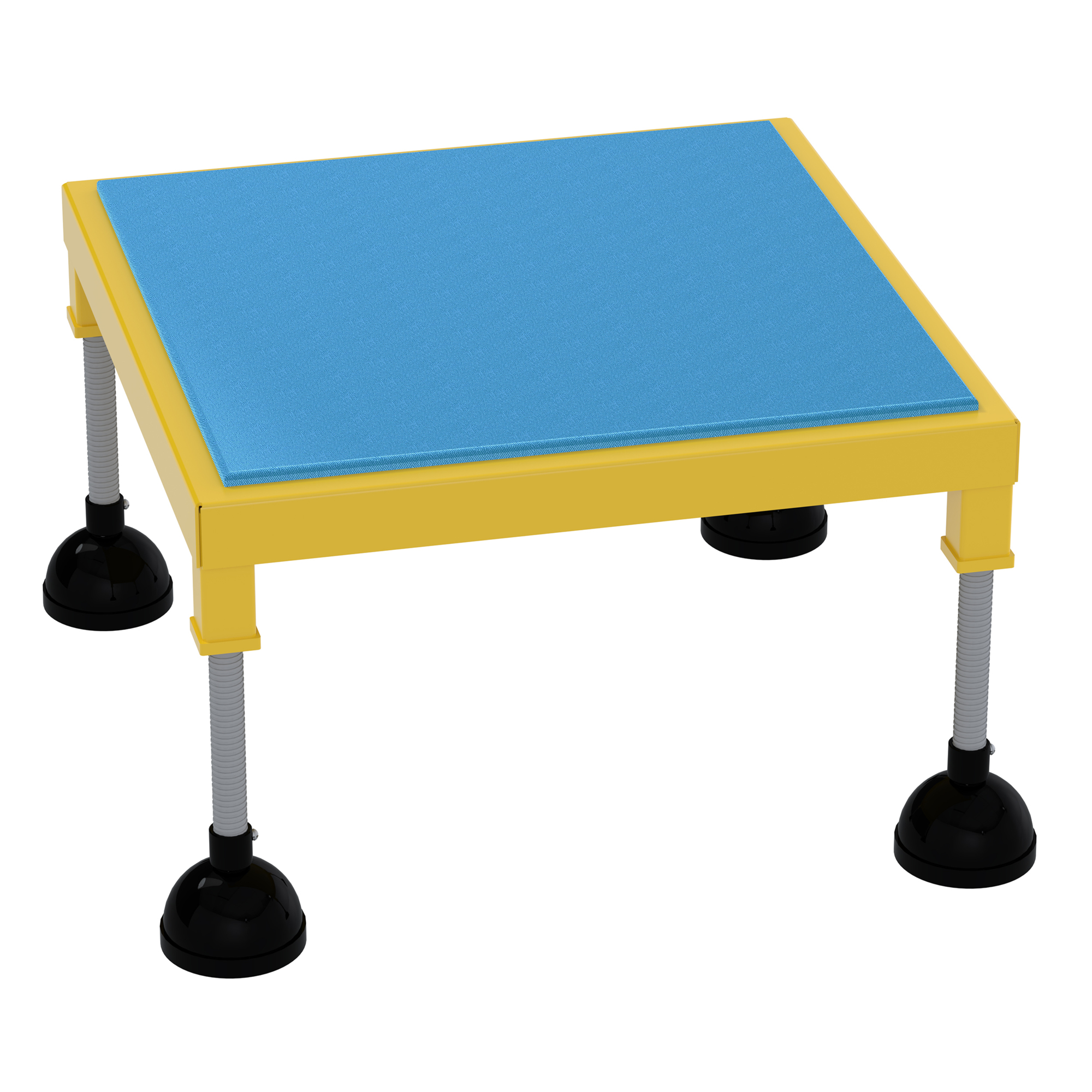 Vestil Portable Adjustable Height Worker Stand - 24in. x 24in. Platform, 500-Lb. Capacity, Ergonomic Matting, Model# PAHT-H-2424