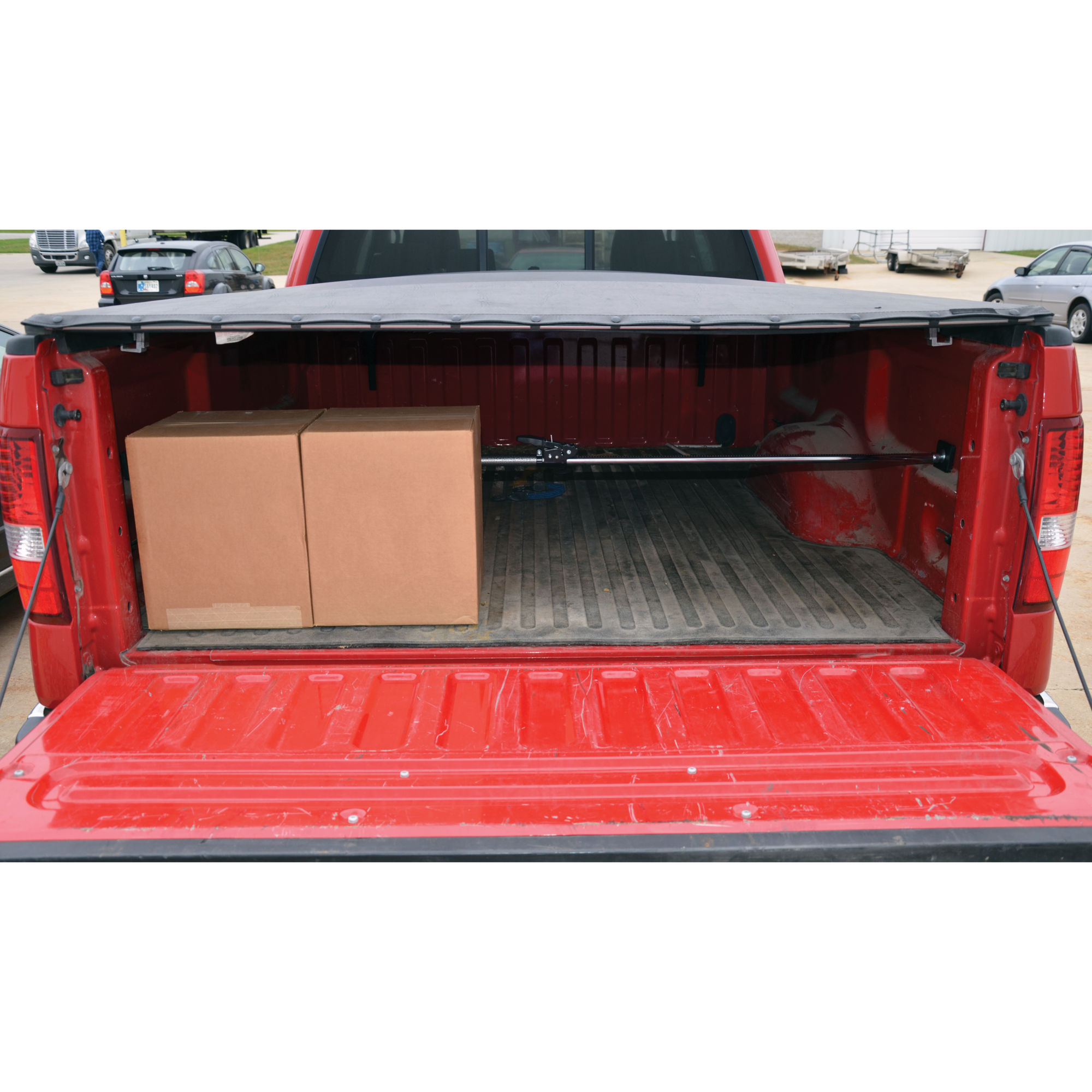 Vestil, 40in. Steel pickup truck cargo bar gray, Min. Length 40 in, Max