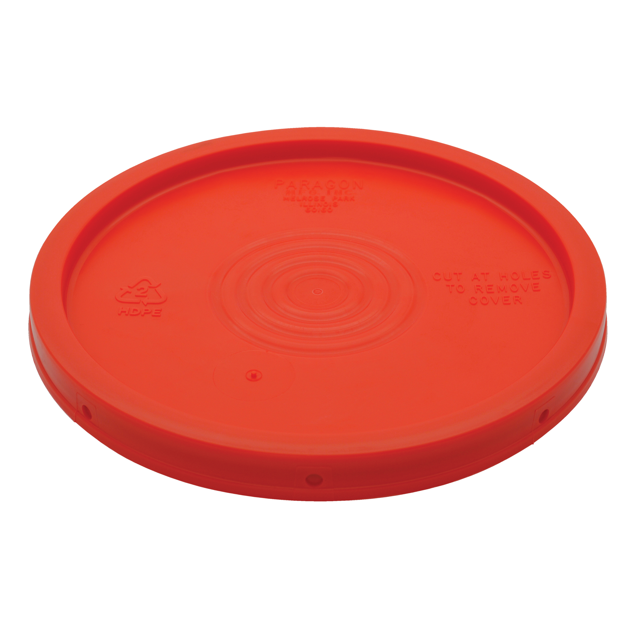 Vestil, High density polythylene standard lid red, Included (qty.) 1 ...