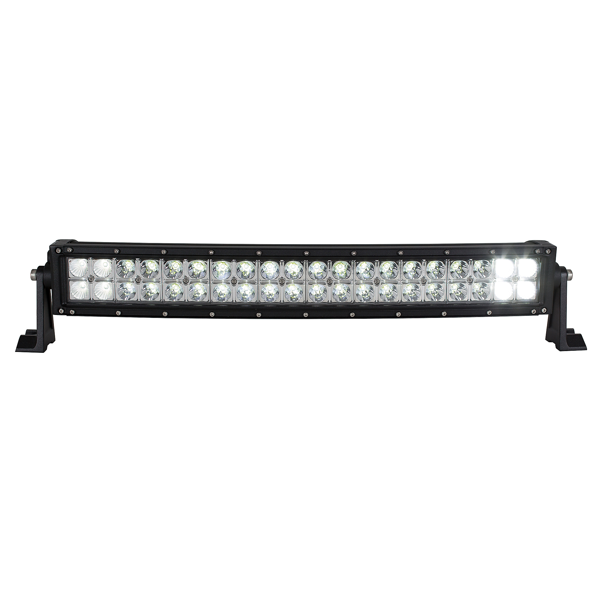 Buyers Products, 22.5in. Truck UTV Curved Mount LED Flood Spot Combo Light Bar, Light Type LED, Lens Color Clear, Included (qty.) 1 Model# 1492172