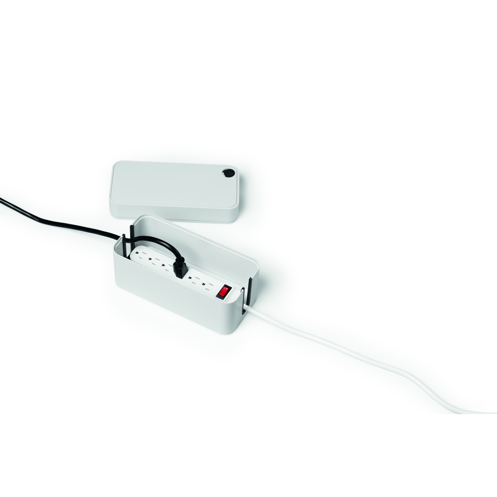 Durable Cavoline Cable Management Box, White, Model# 503510