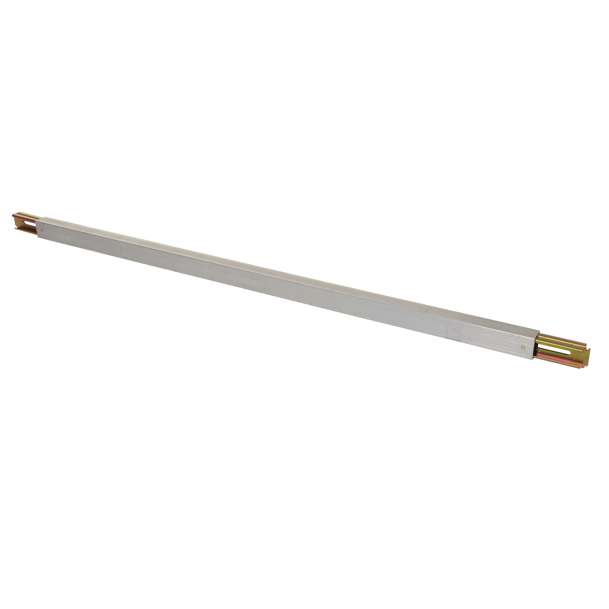 Vestil Aluminum E-Track Extension, 102in.L, Square Tubing, Silver, Model# EB-102