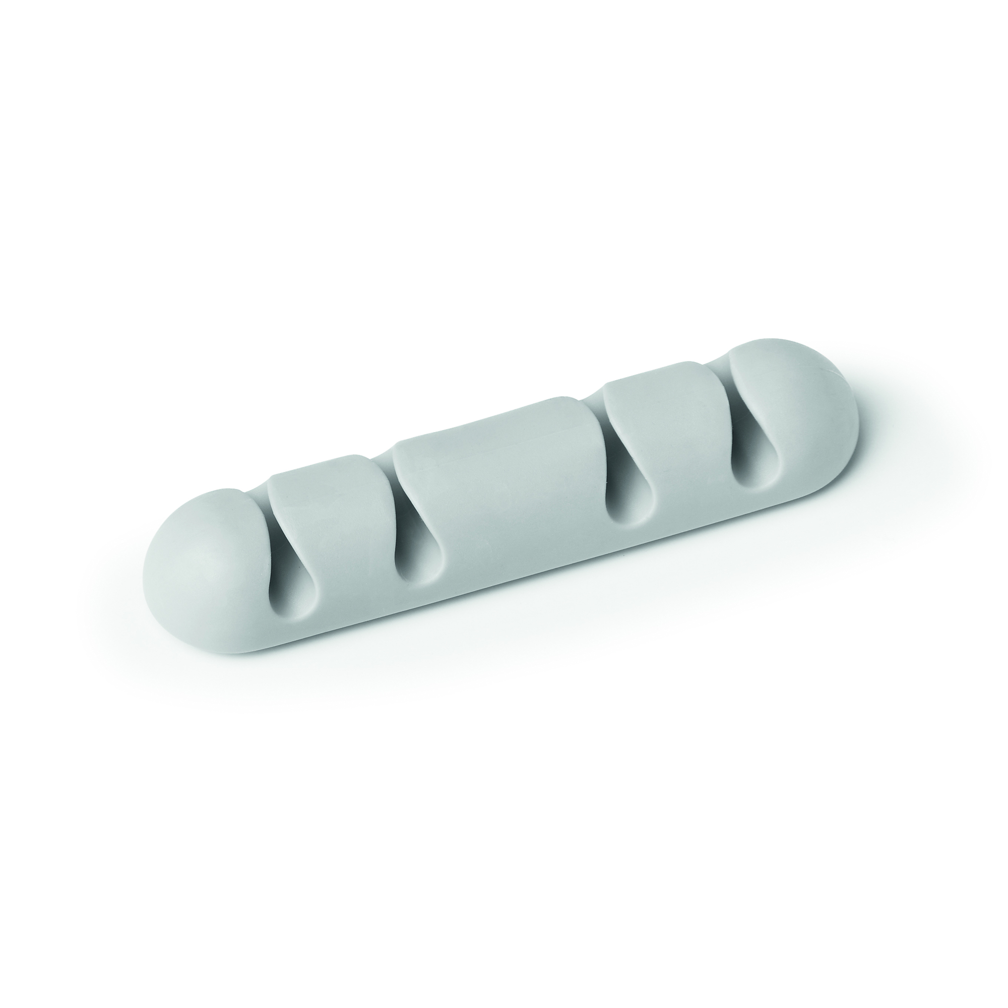 Durable Cavoline Self-Adhesive 4-Channel Cable Clips, Gray, Model# 504010