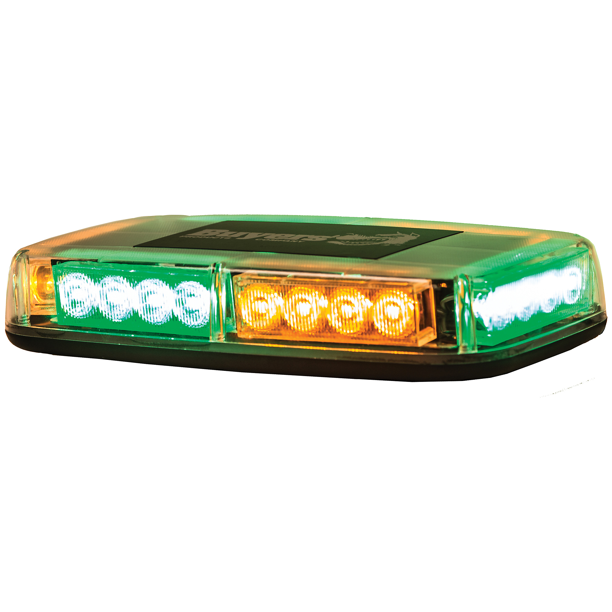 Buyers Products, 11in. Emergency Work Truck Multi-Mount Light Bar Amber/Green, Light Type LED, Lens Color Multi, Included (qty.) 1 Model# 8891049