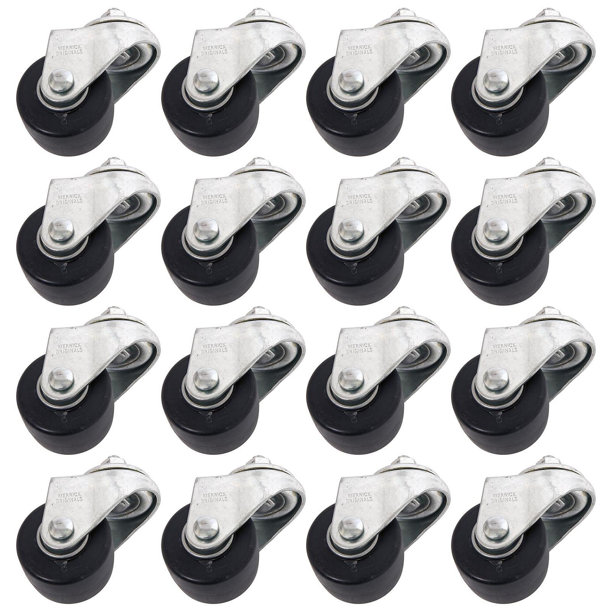 Merrick Auto Heavy-Duty Caster Set - 16 Pcs, 2.5in. Diameter, 625-Lb. Capacity Each, Model# M18998133