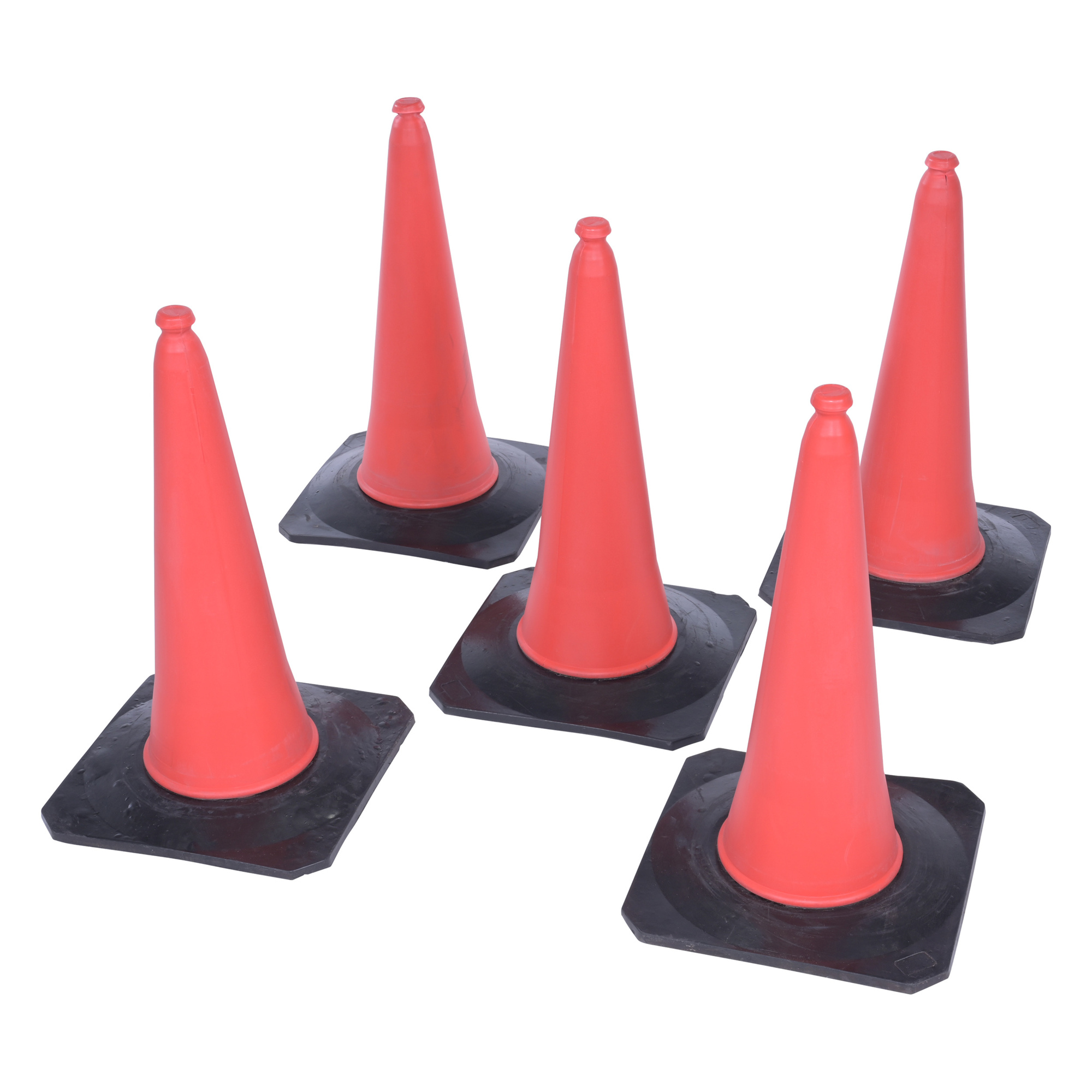 Vestil Orange Traffic Cone - 30.75in., PVC, Model# TC-30-5PK