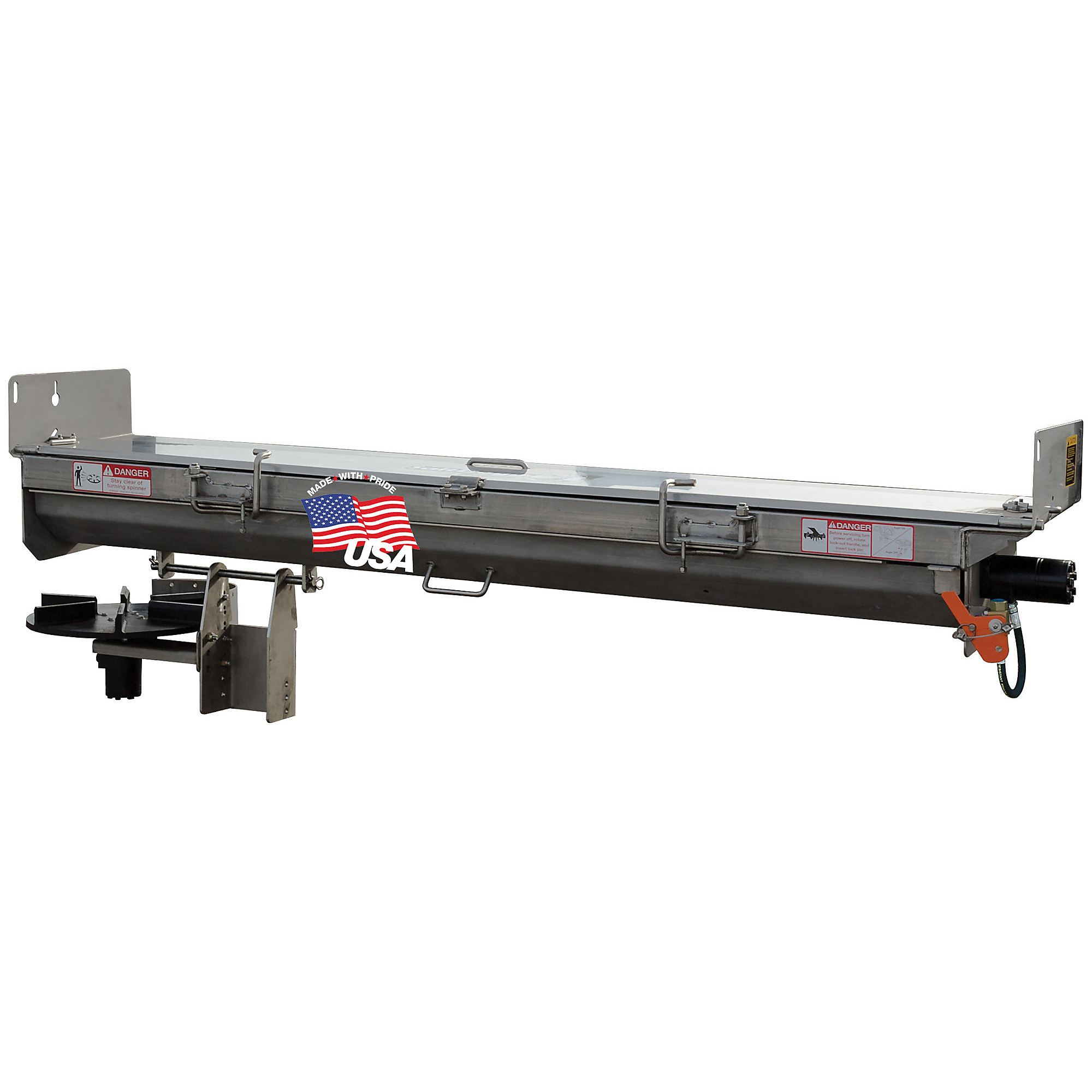 Buyers Salt Dogg, Under Tailgate Spreader w/ 8in. Sides - Drivers Side Discharge, Max. Spread Width 40 ft, Model# 92425SSA