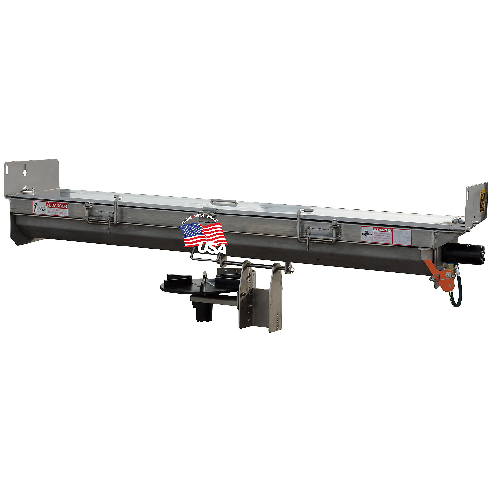 Buyers Salt Dogg, Under Tailgate SST Spreader w/ 8in. Sides - Center Discharge, Max. Spread Width 40 ft, Model# 92428SSA