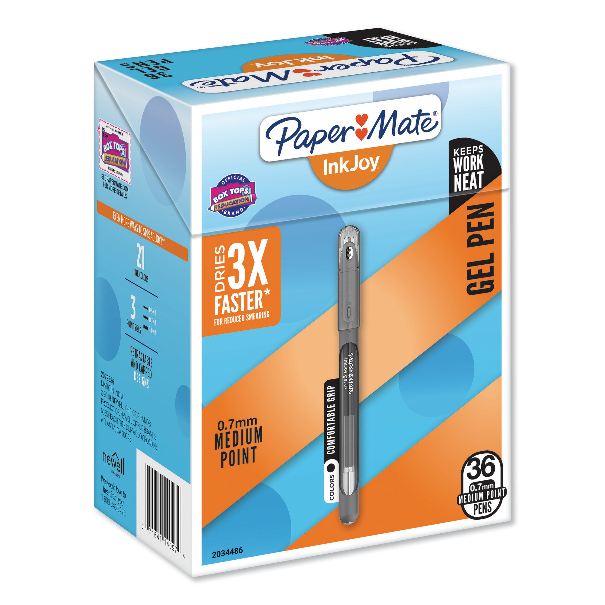 Paper Mate InkJoy Gel Pen - 0.7 mm - Black