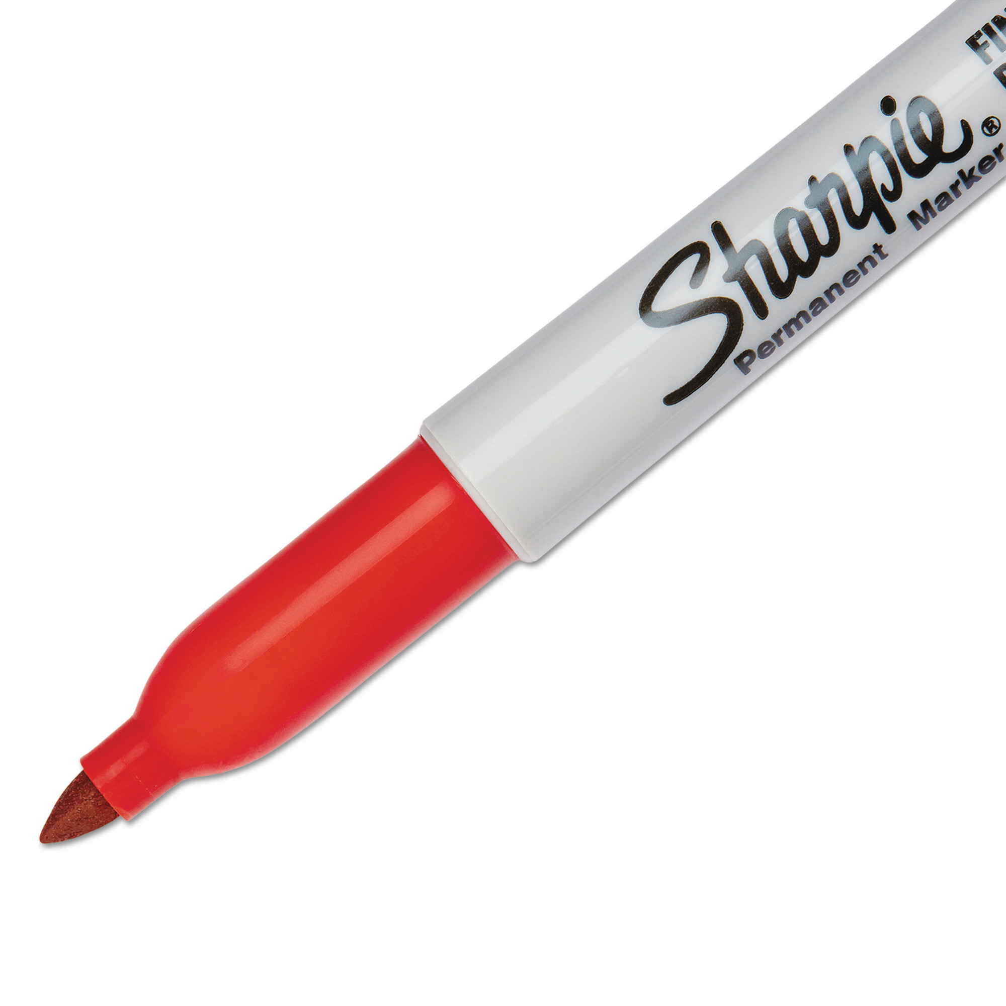 Tip Red Color Sharpie/Irwin, Fine Tip Permanent Marker, Fine Bullet Tip, Red, Color ...