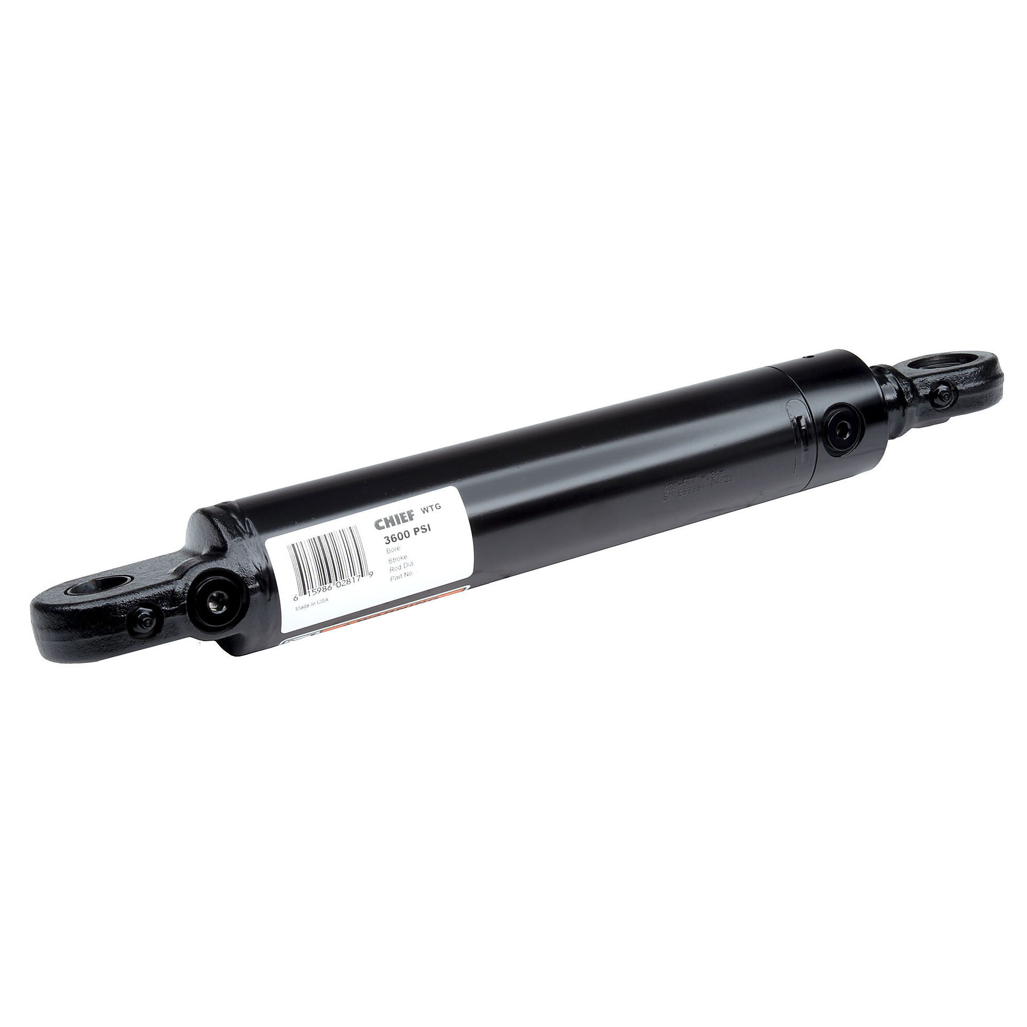 Chief, WTG Welded Cylinder, Max. PSI 3600, Bore Diameter 2.5 in, Stroke Length 10 in, Model# 400637