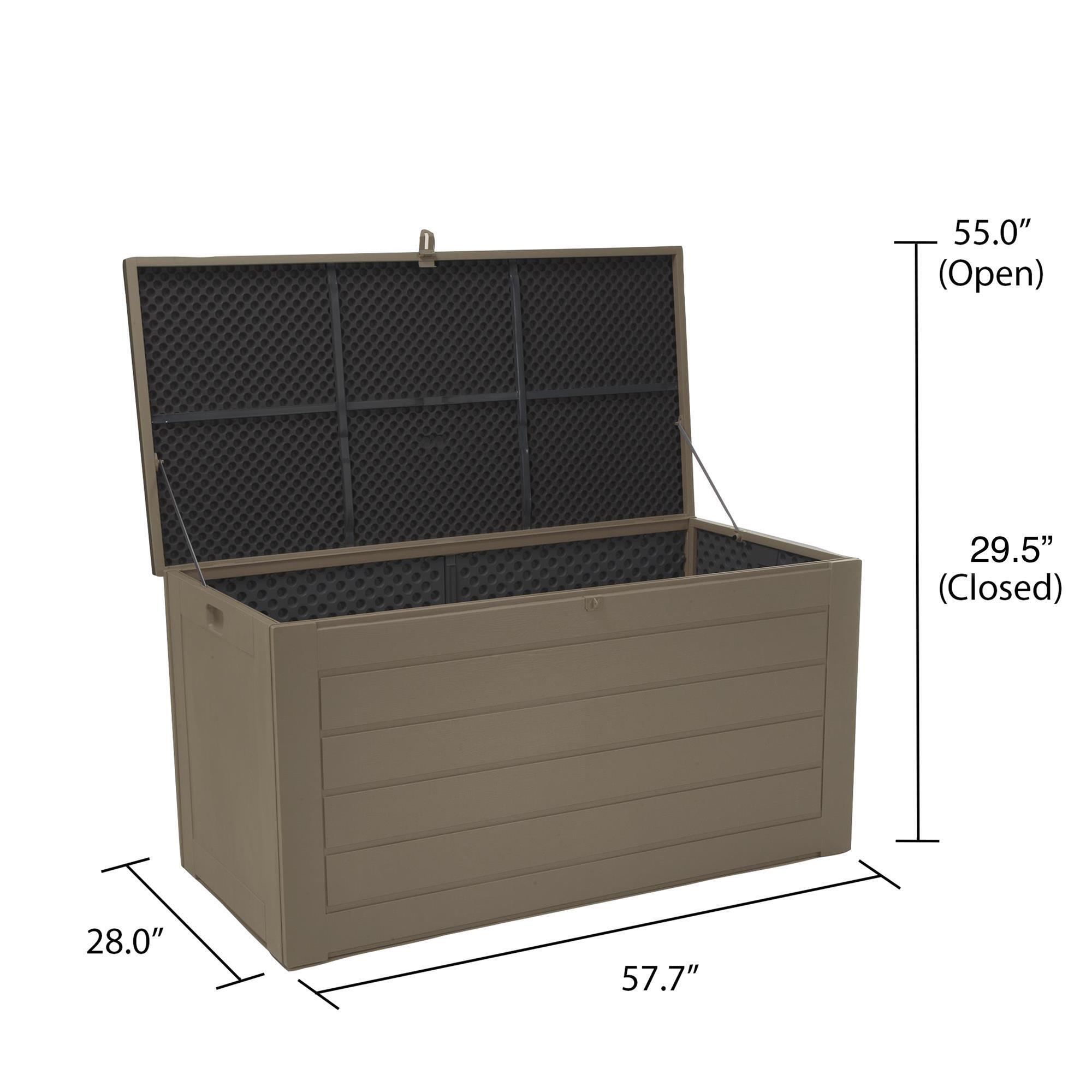 Cosco Outdoor Living BoxGuard, Large Lockable Package Delivery and Storage  Box, 6.3 cubic ft, Tan