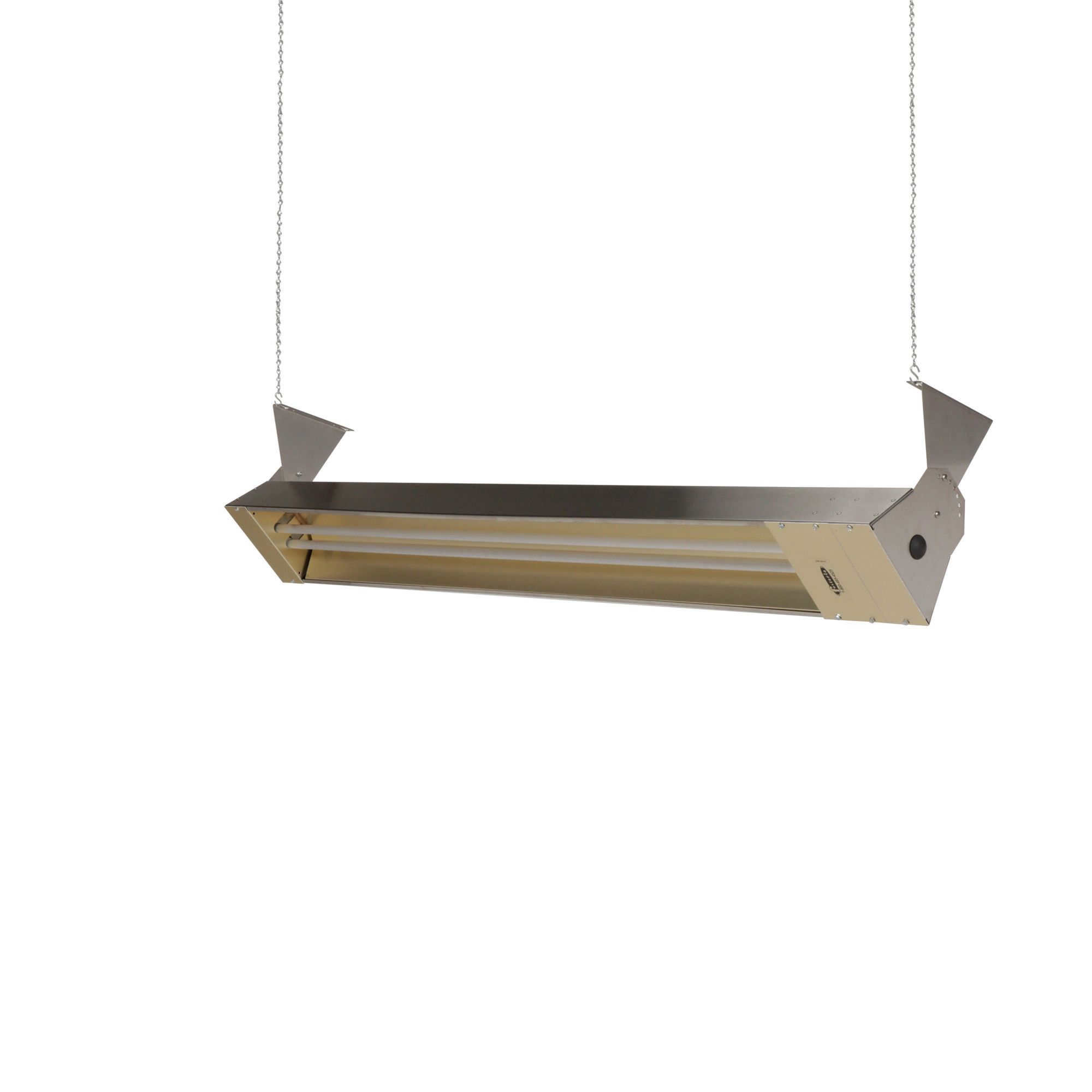Fostoria 55 in. Outdoor/Indoor Quartz Electric Infrared Heater, Stainless Steel, Model# OCH2-55-480V-SS