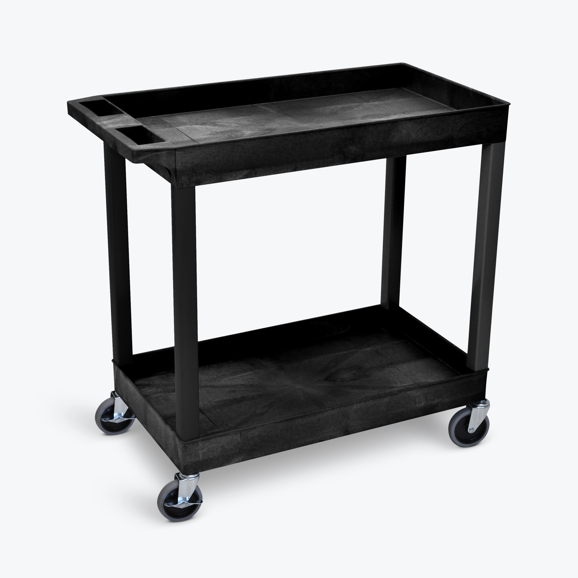 Luxor 32in. x 18in. Tub Cart - Two Shelves, Total Capacity 500 lb, Model# EC11-B