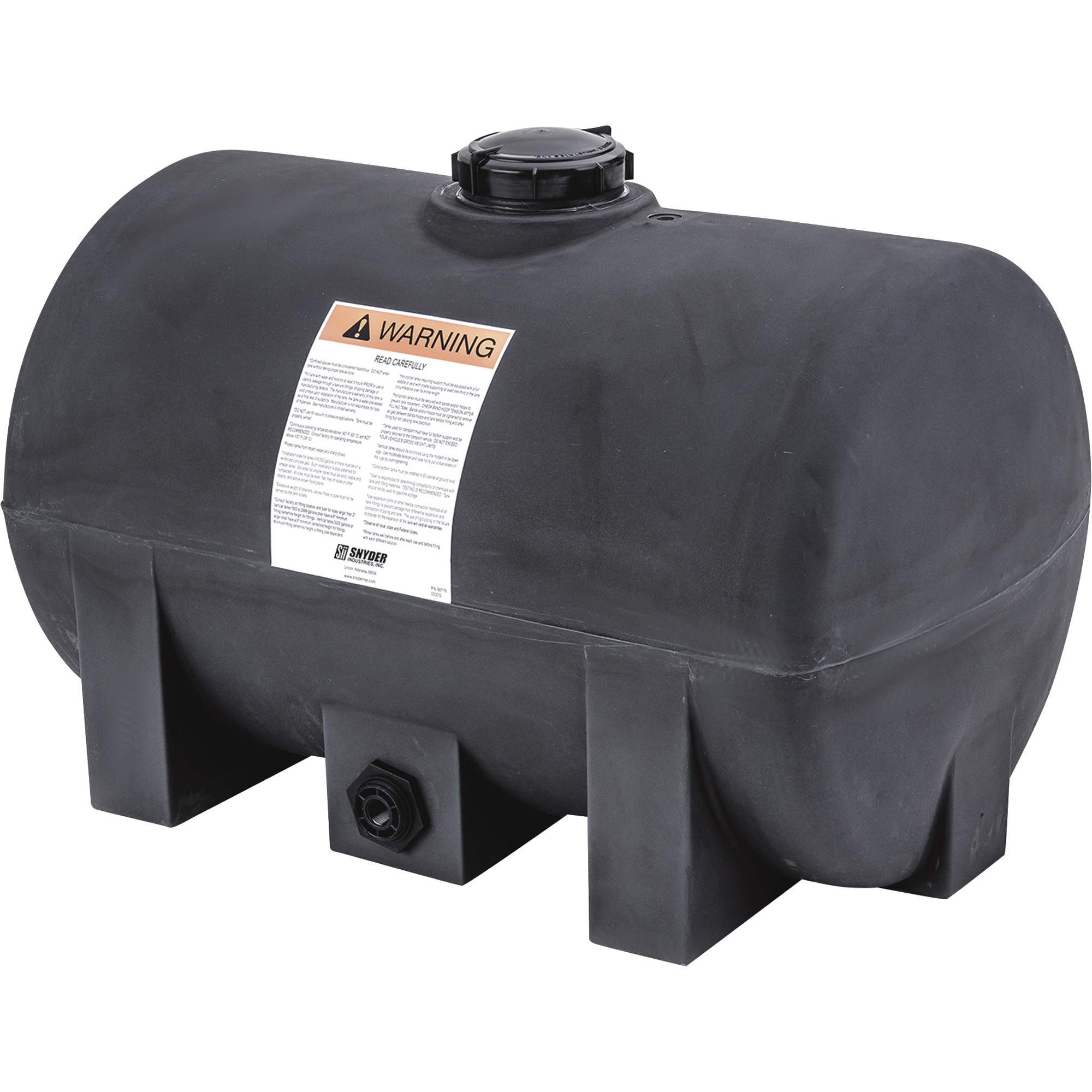 Snyder Industries Horizontal Leg Sprayer Tank, 60-Gallon Capacity