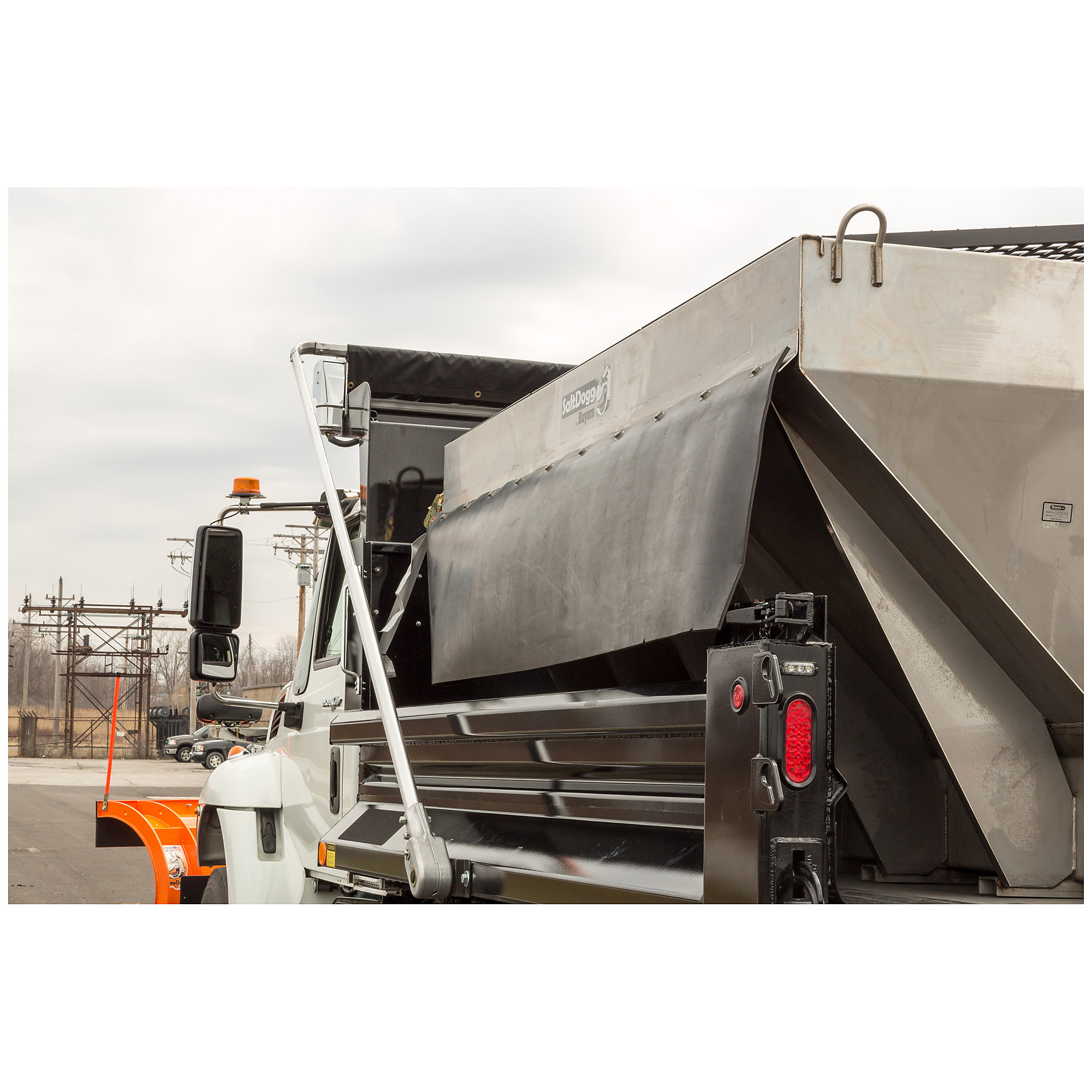 Buyers Products, Rubber Side Deflector/Spill Shield for SaltDogg Spreader, Included (qty.) 1 Model# 1492144